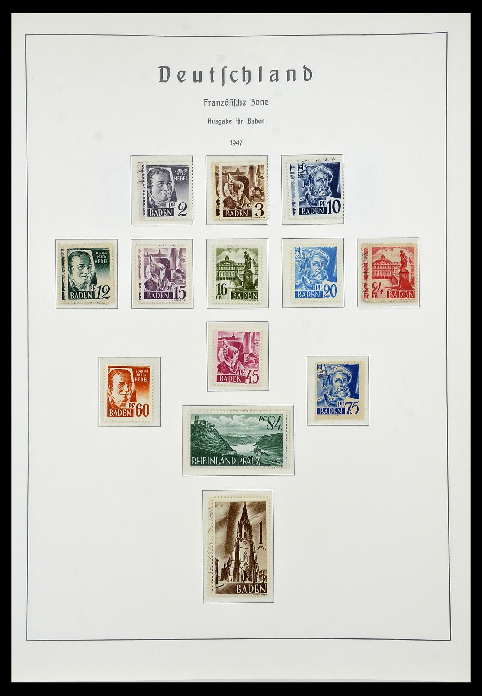 34053 030 - Stamp collection 34053 German Zones 1945-1949.