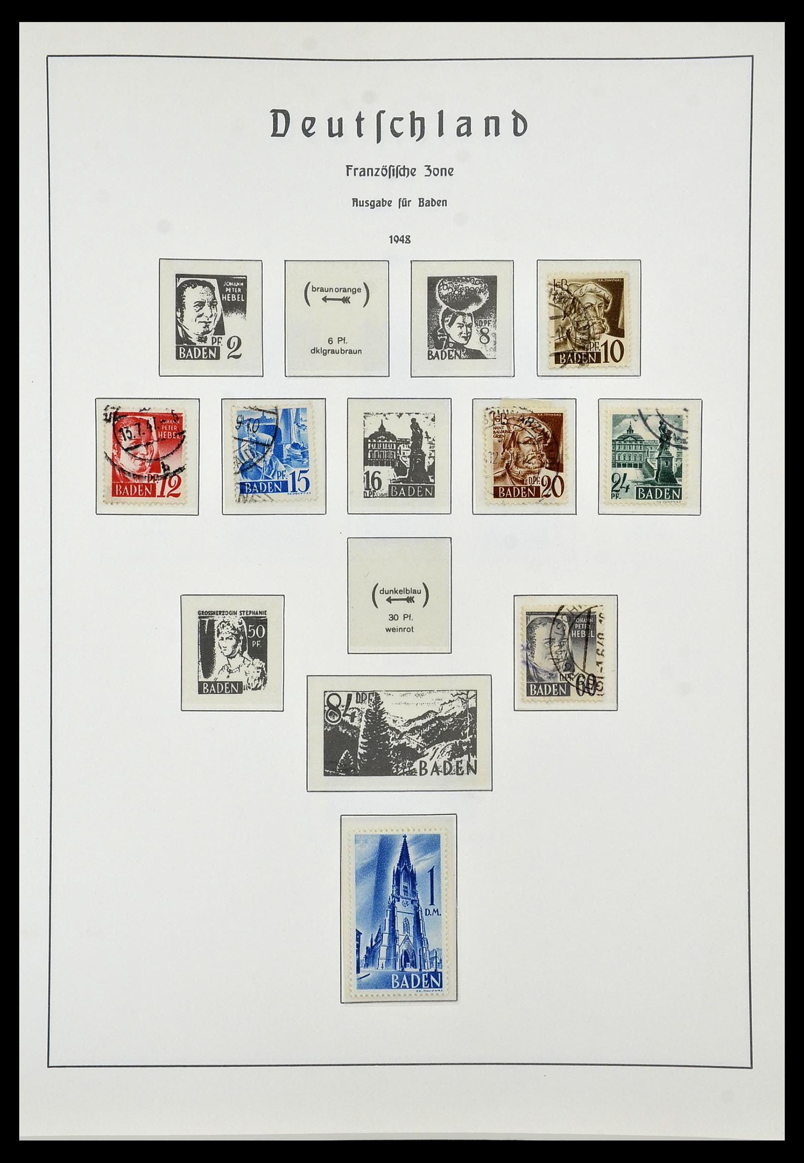 34053 031 - Stamp collection 34053 German Zones 1945-1949.