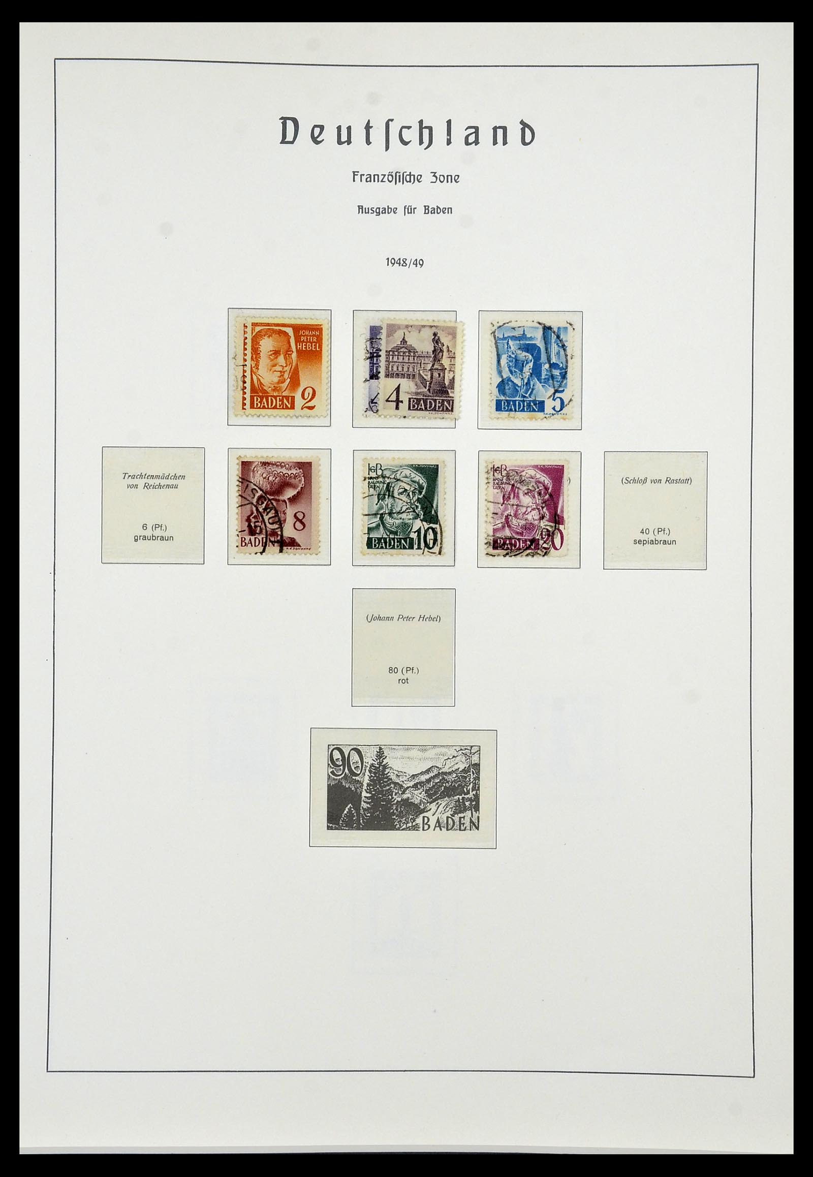 34053 032 - Stamp collection 34053 German Zones 1945-1949.