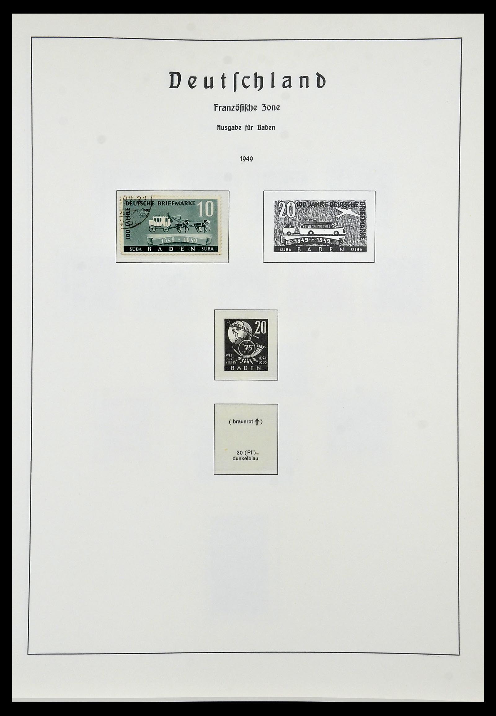 34053 033 - Postzegelverzameling 34053 Duitse Zones 1945-1949.