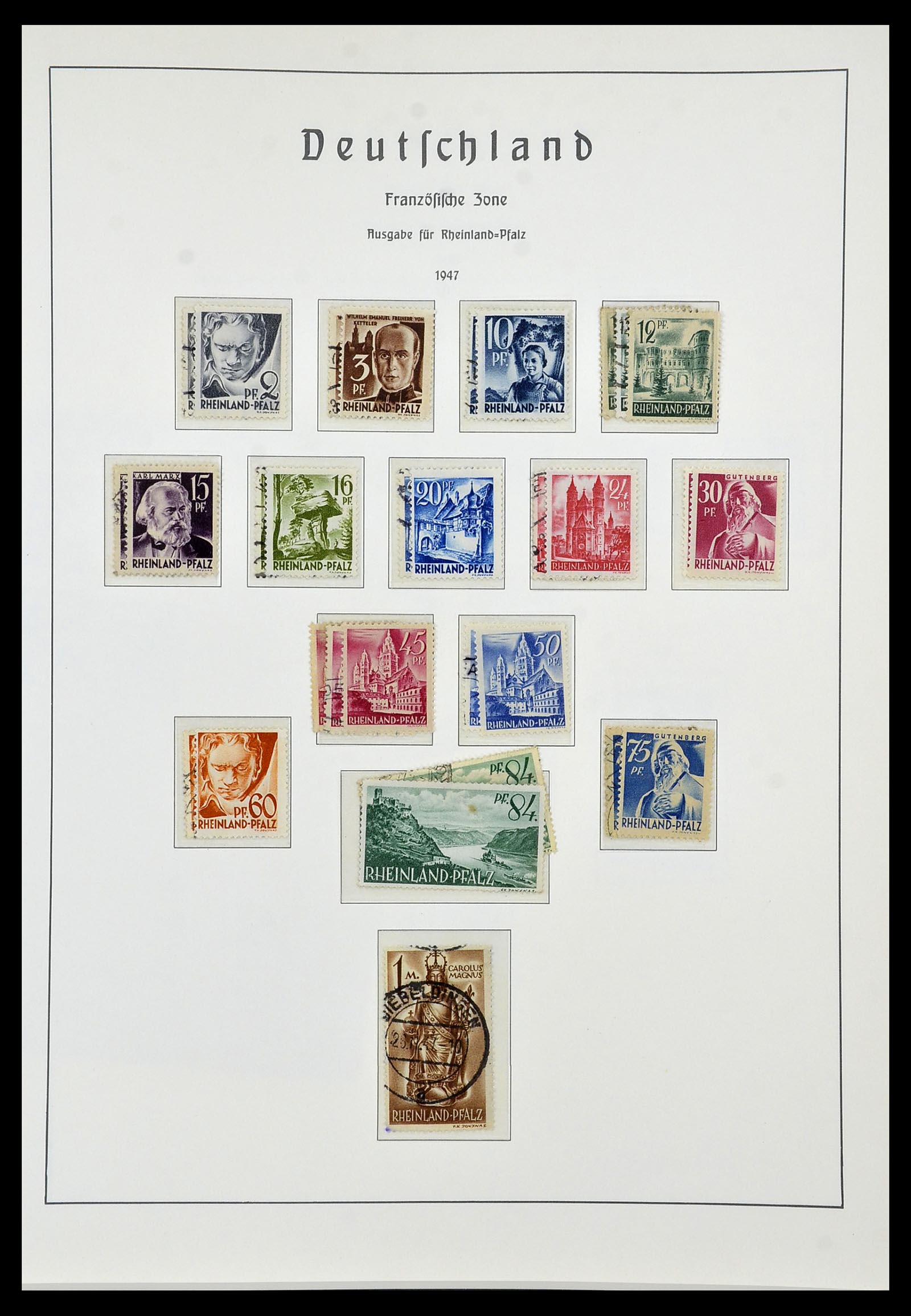 34053 034 - Stamp collection 34053 German Zones 1945-1949.