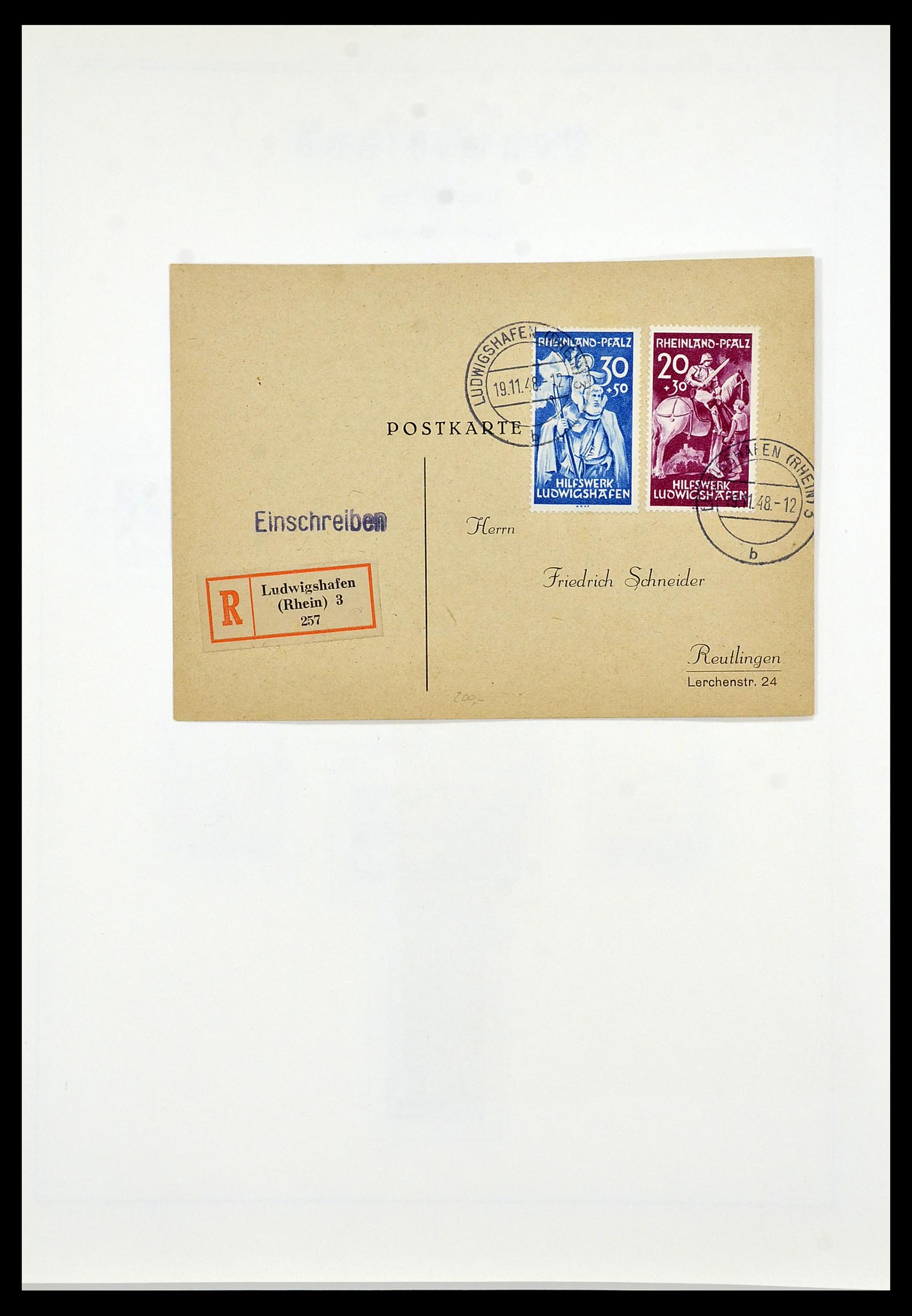 34053 035 - Stamp collection 34053 German Zones 1945-1949.