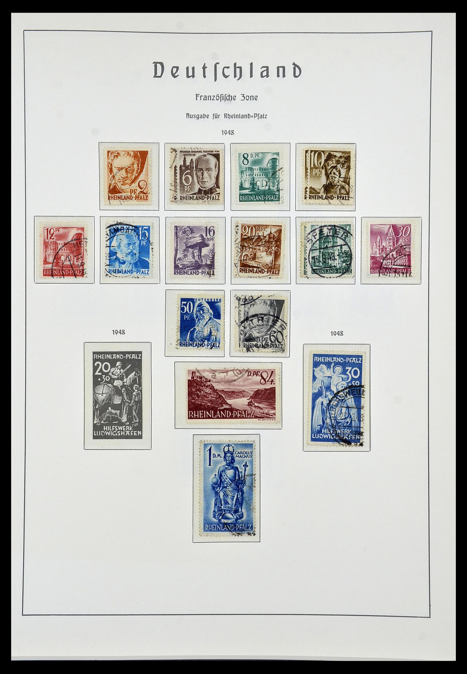 34053 036 - Postzegelverzameling 34053 Duitse Zones 1945-1949.