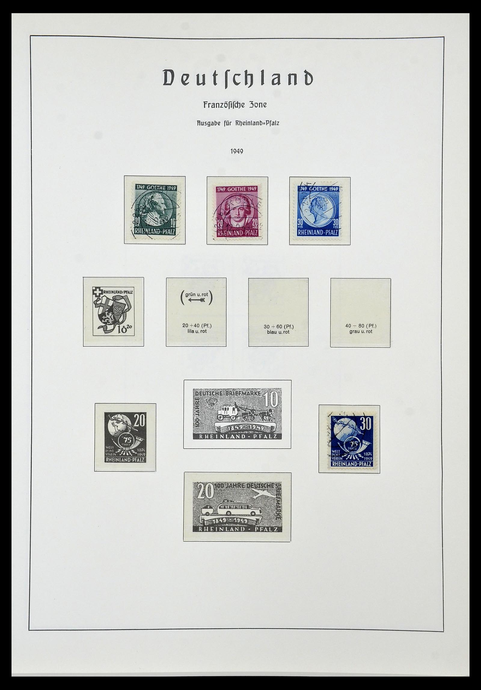 34053 038 - Postzegelverzameling 34053 Duitse Zones 1945-1949.
