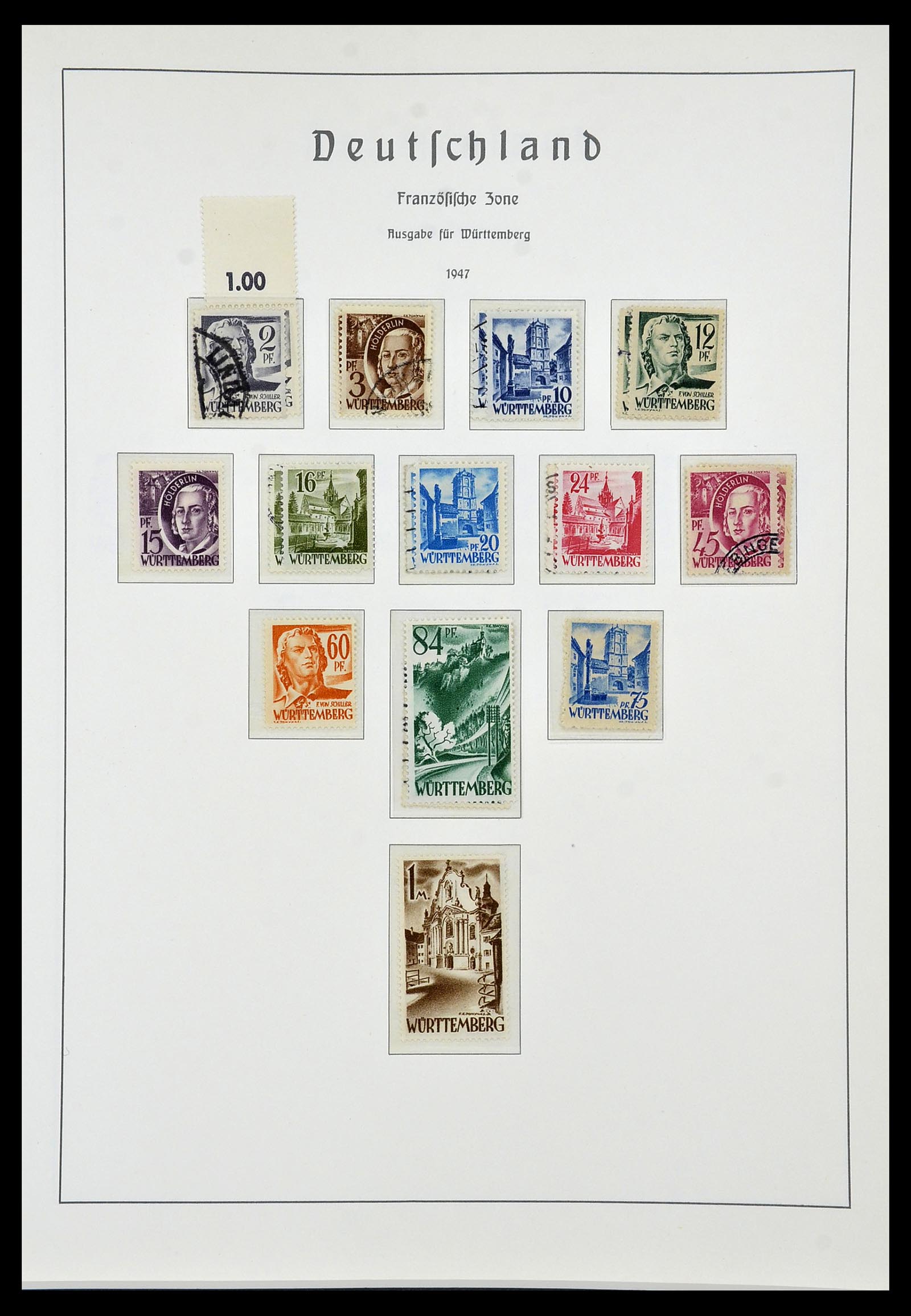 34053 039 - Stamp collection 34053 German Zones 1945-1949.