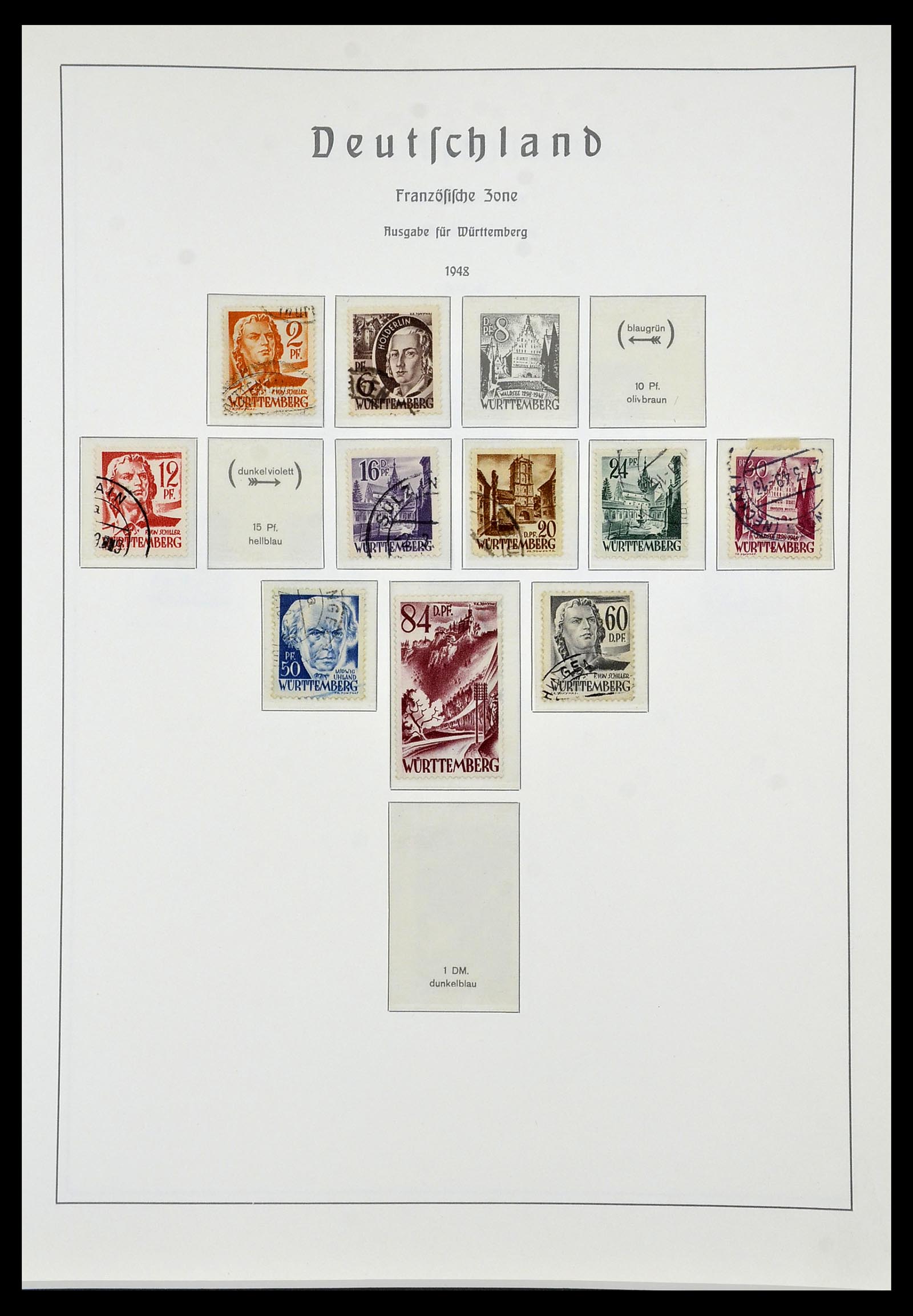 34053 040 - Stamp collection 34053 German Zones 1945-1949.