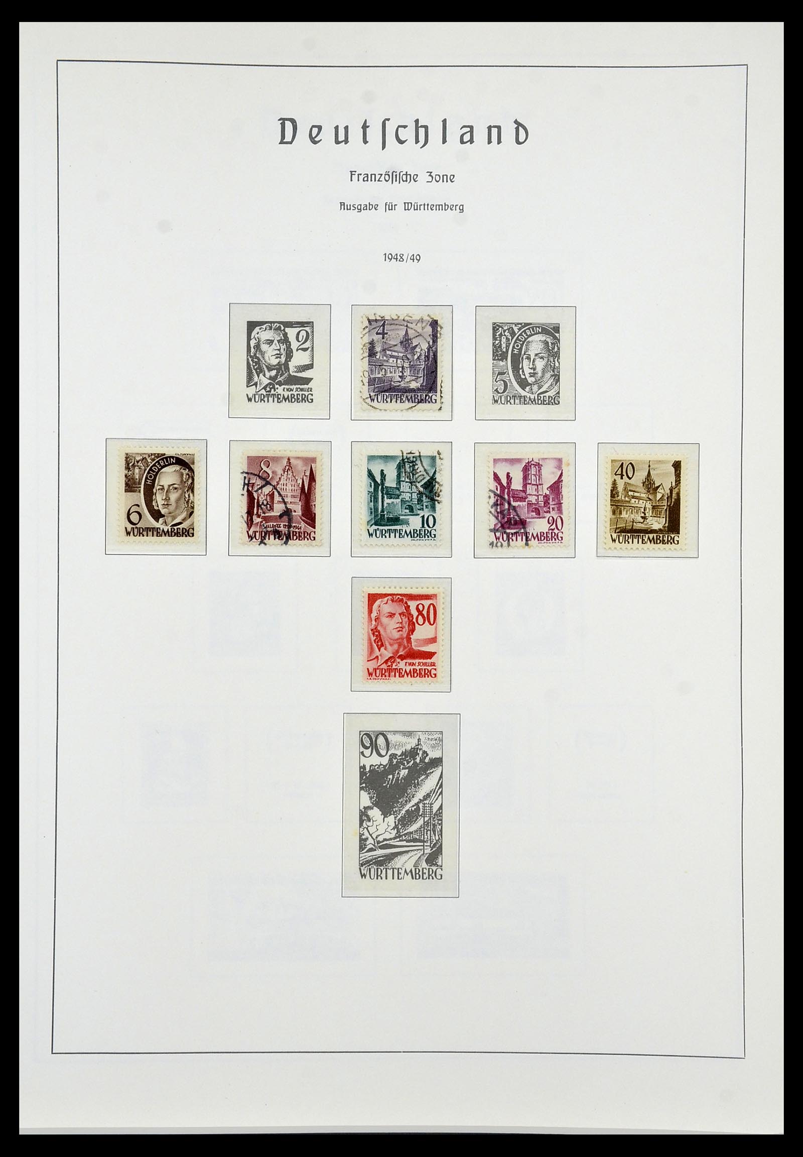 34053 041 - Stamp collection 34053 German Zones 1945-1949.
