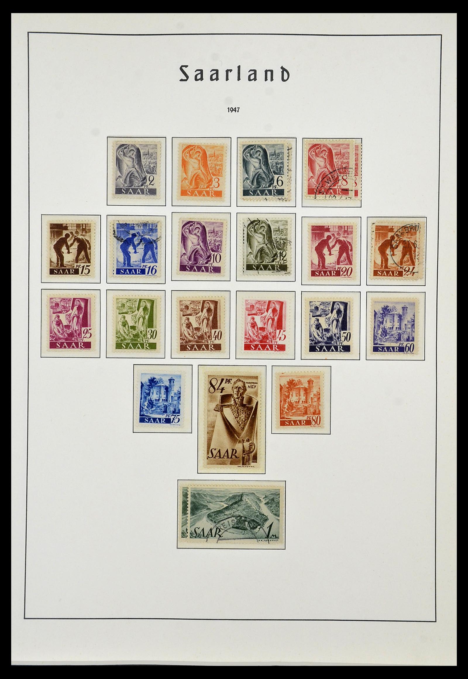 34053 054 - Stamp collection 34053 German Zones 1945-1949.