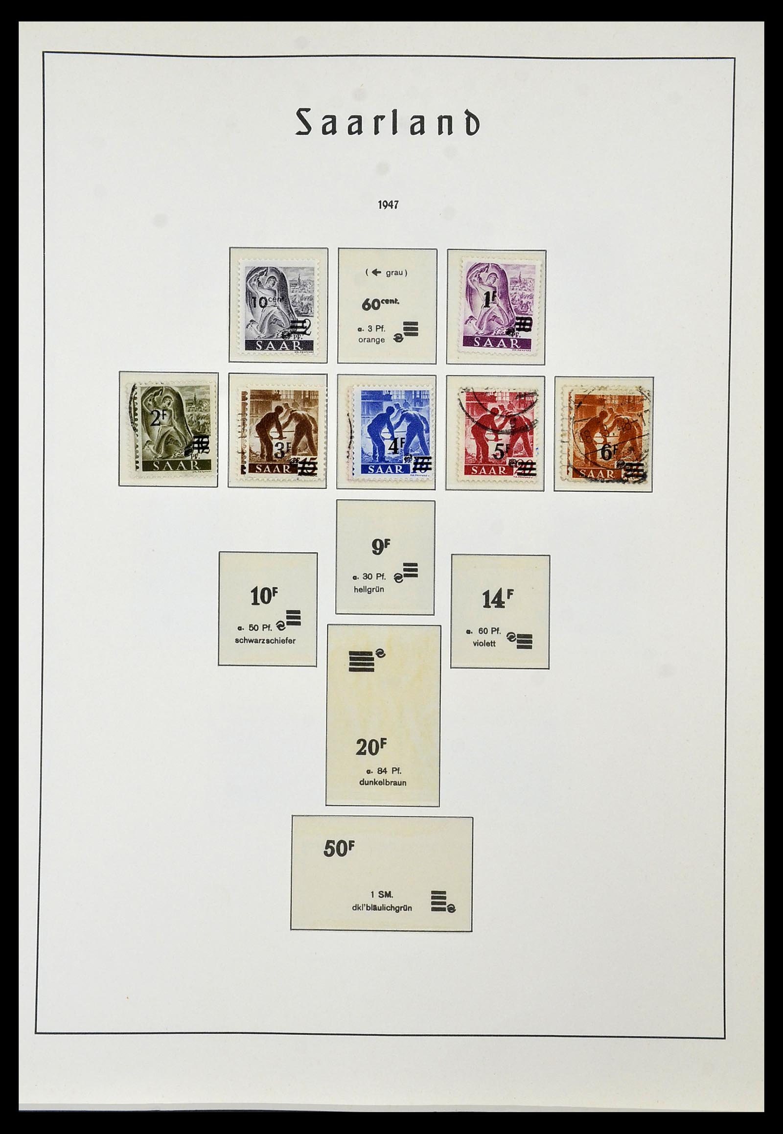 34053 055 - Stamp collection 34053 German Zones 1945-1949.