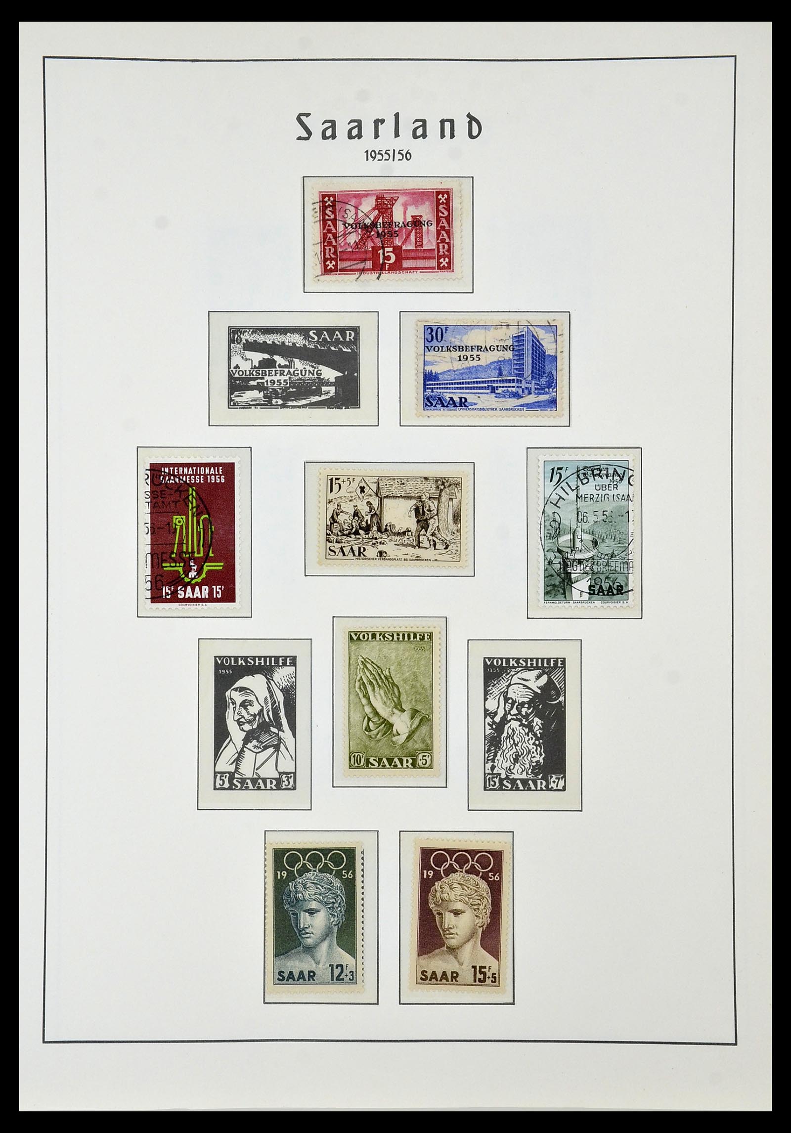 34053 067 - Stamp collection 34053 German Zones 1945-1949.