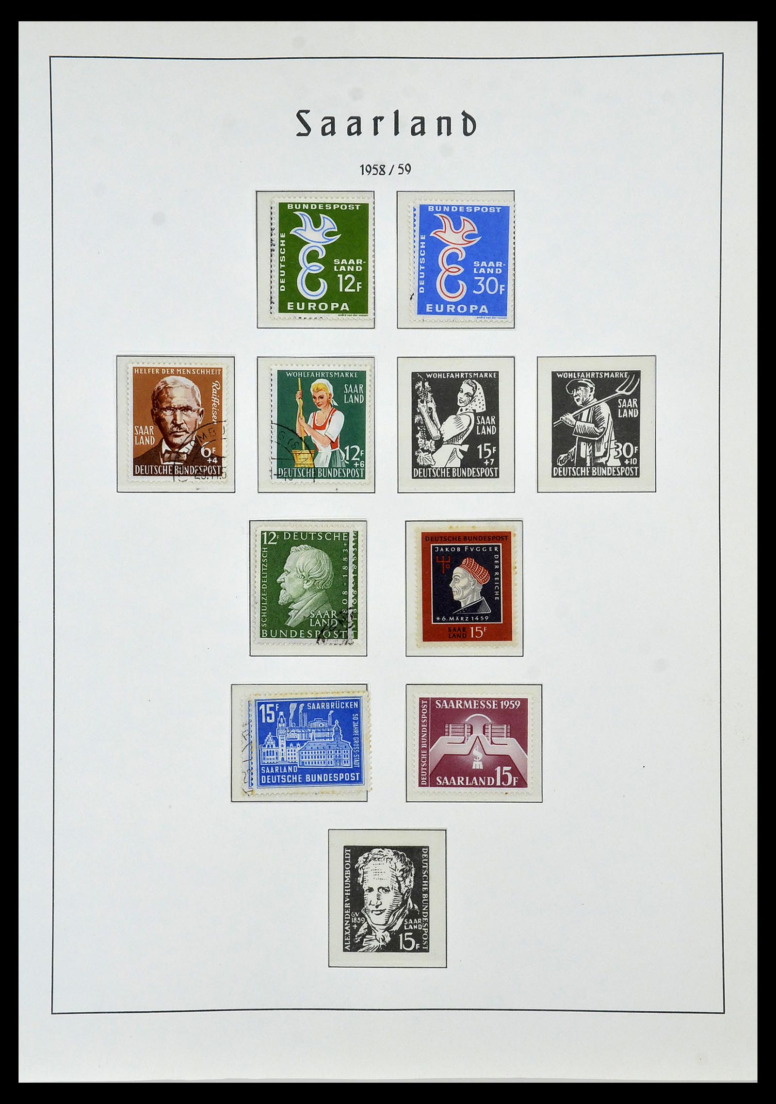 34053 073 - Stamp collection 34053 German Zones 1945-1949.