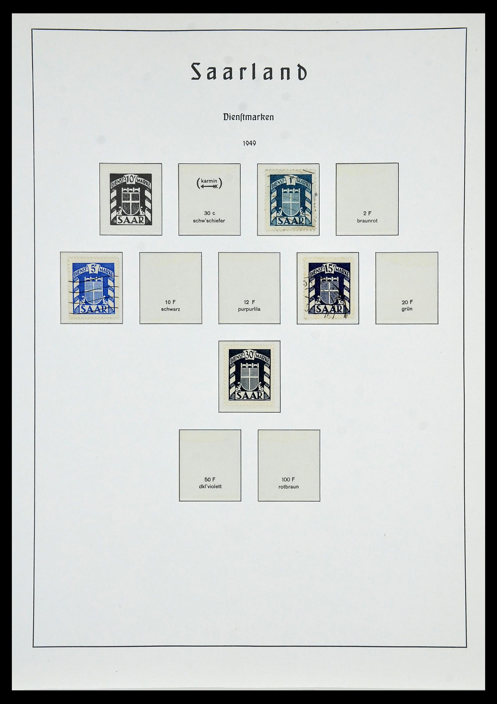 34053 074 - Stamp collection 34053 German Zones 1945-1949.