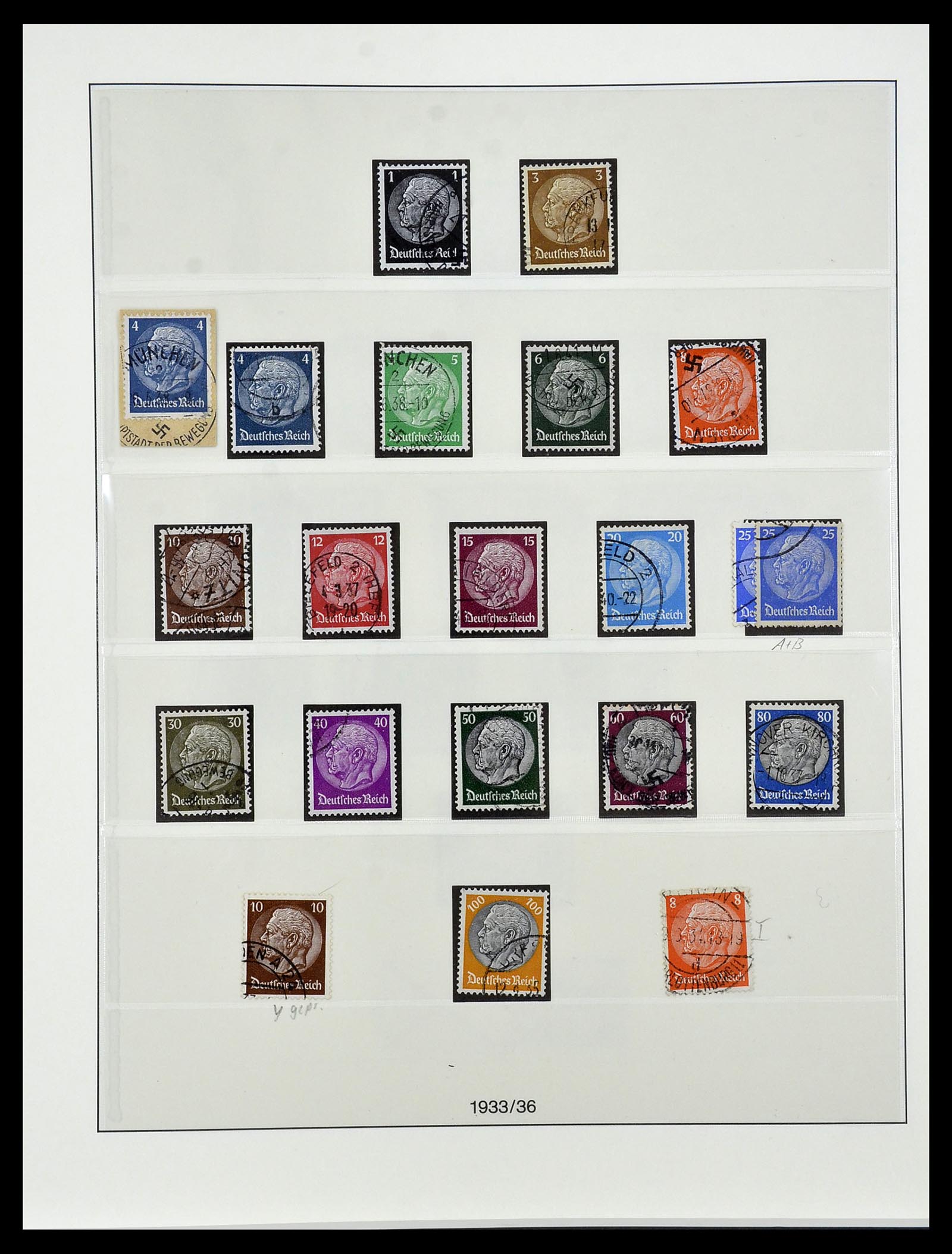 34055 003 - Stamp collection 34055 German Reich 1933-1945.