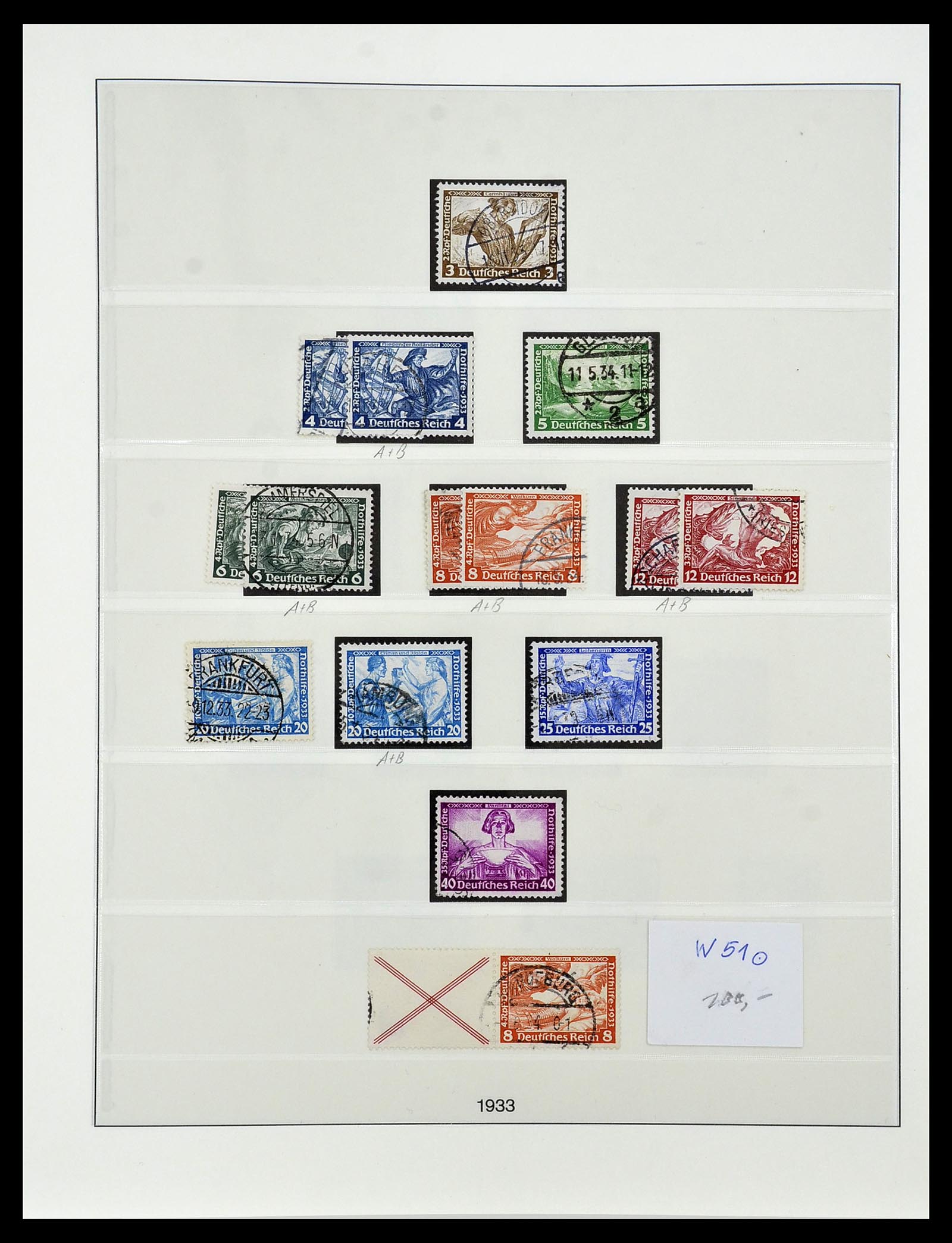 34055 004 - Postzegelverzameling 34055 Duitse Rijk 1933-1945.