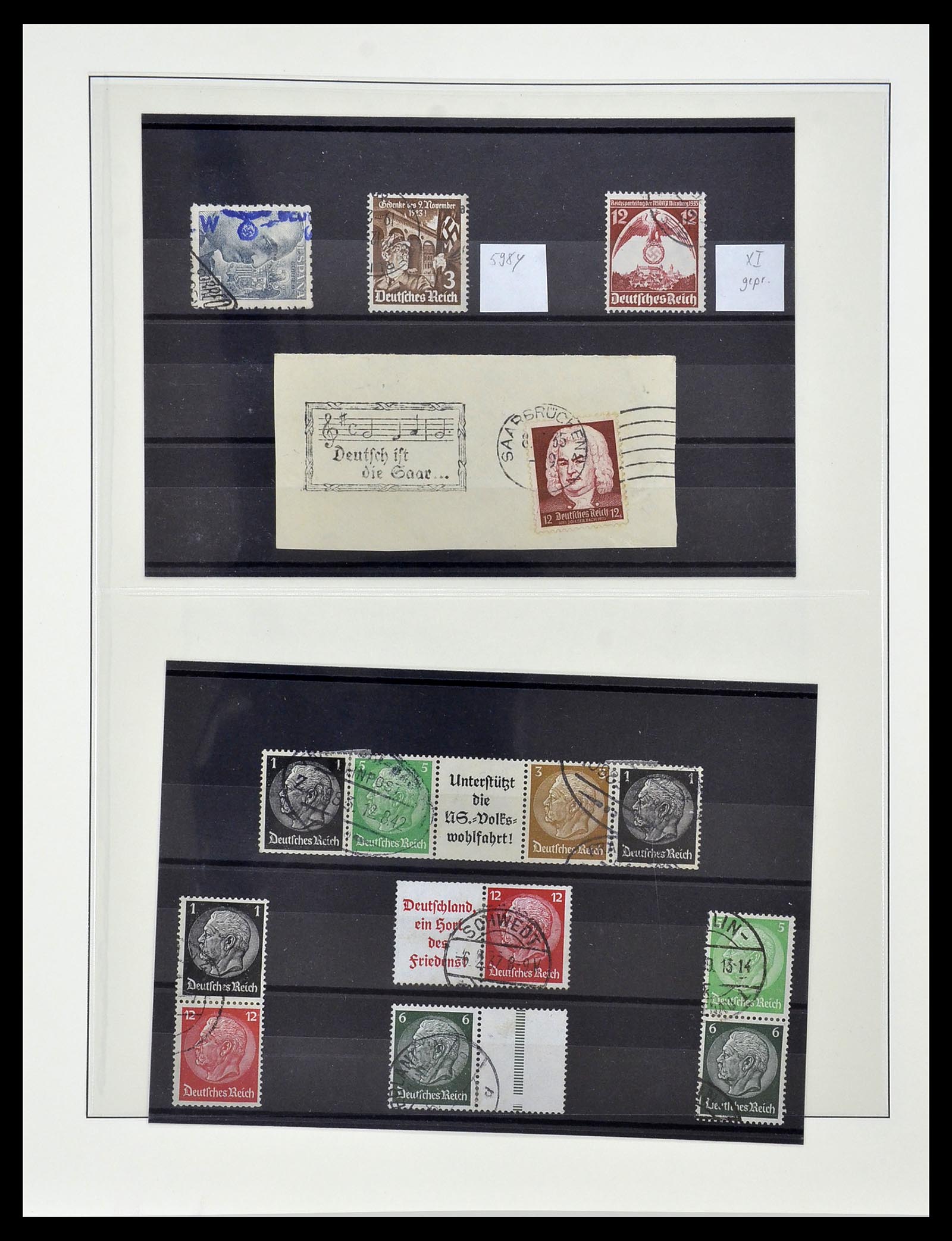 34055 009 - Postzegelverzameling 34055 Duitse Rijk 1933-1945.