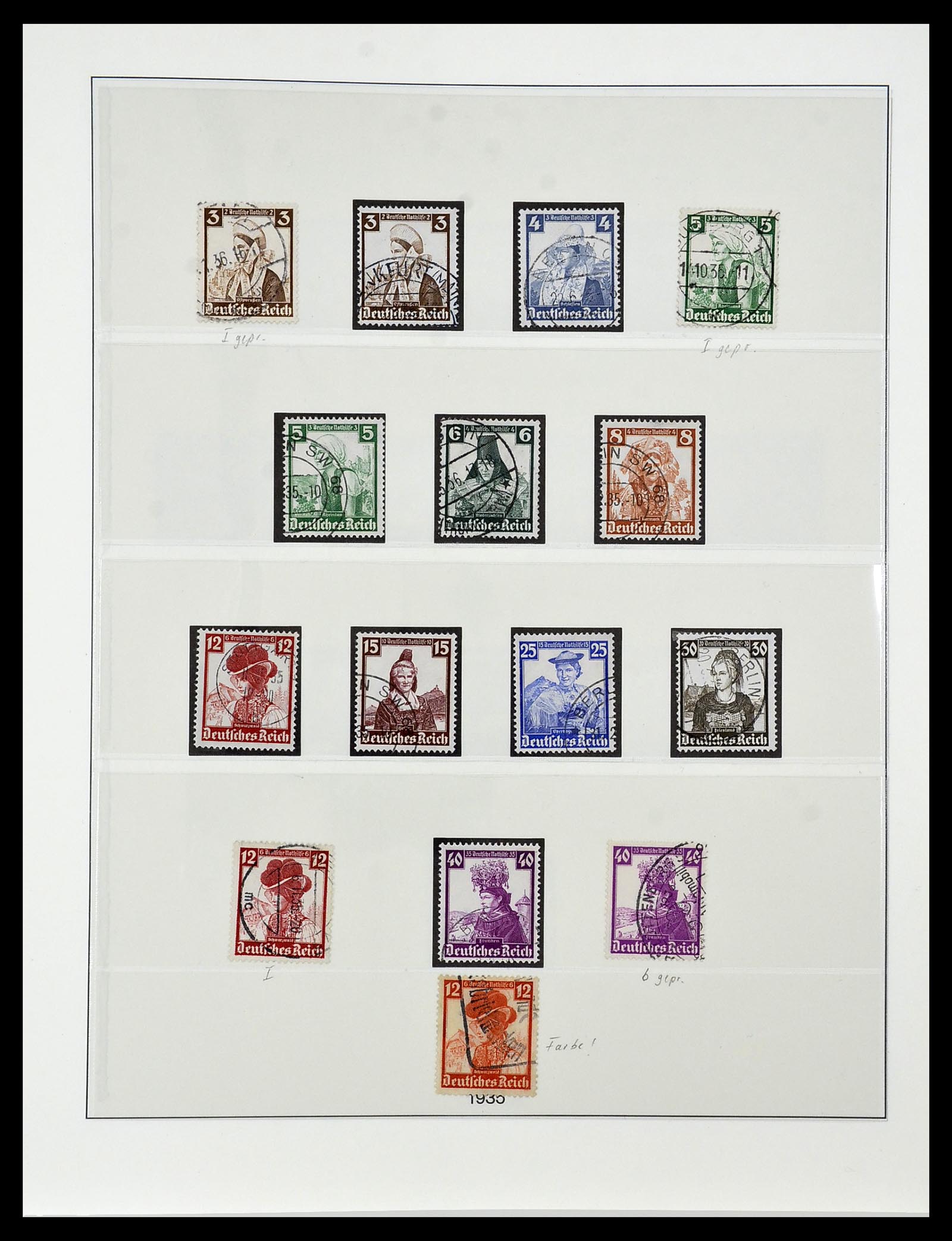 34055 011 - Postzegelverzameling 34055 Duitse Rijk 1933-1945.