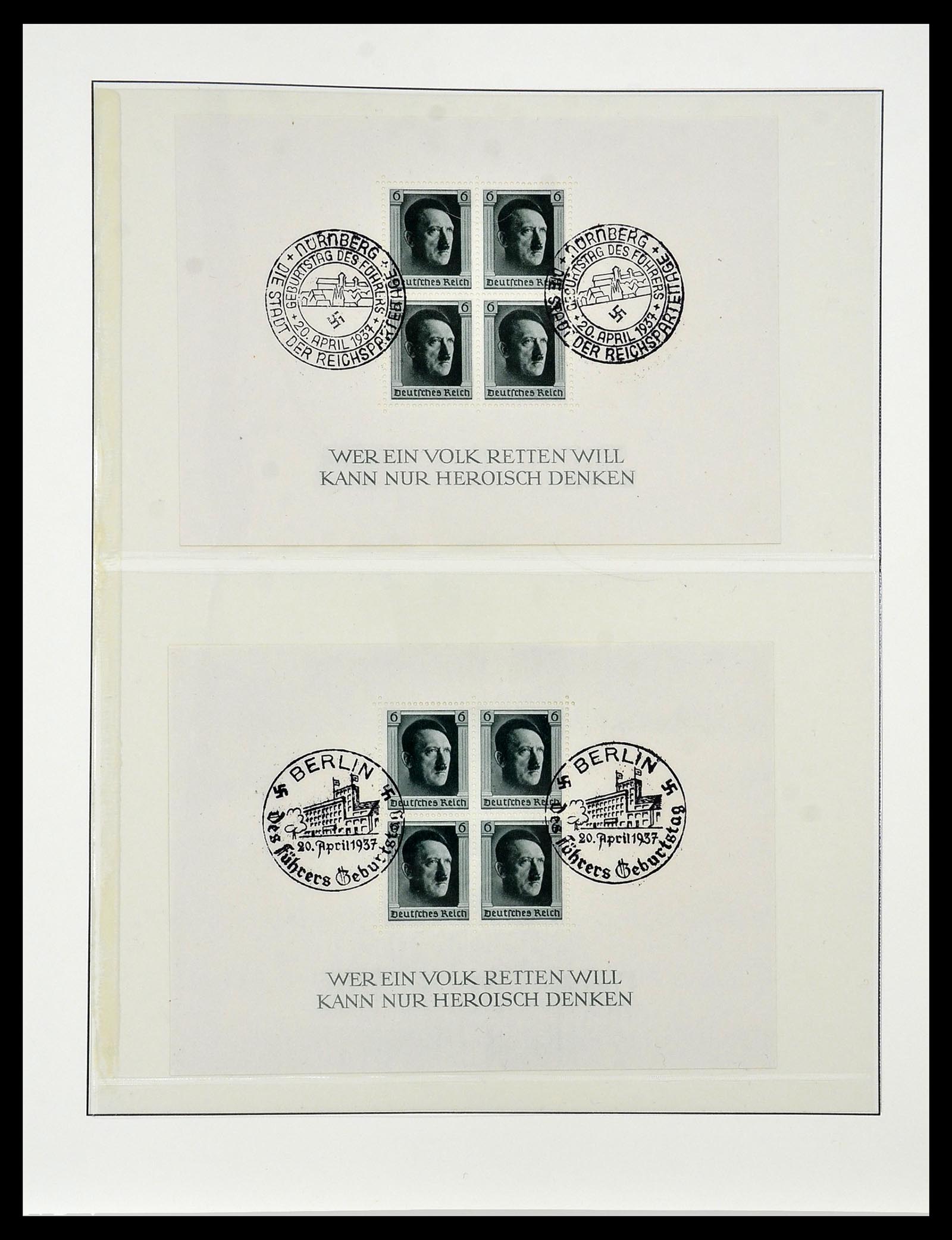 34055 019 - Postzegelverzameling 34055 Duitse Rijk 1933-1945.
