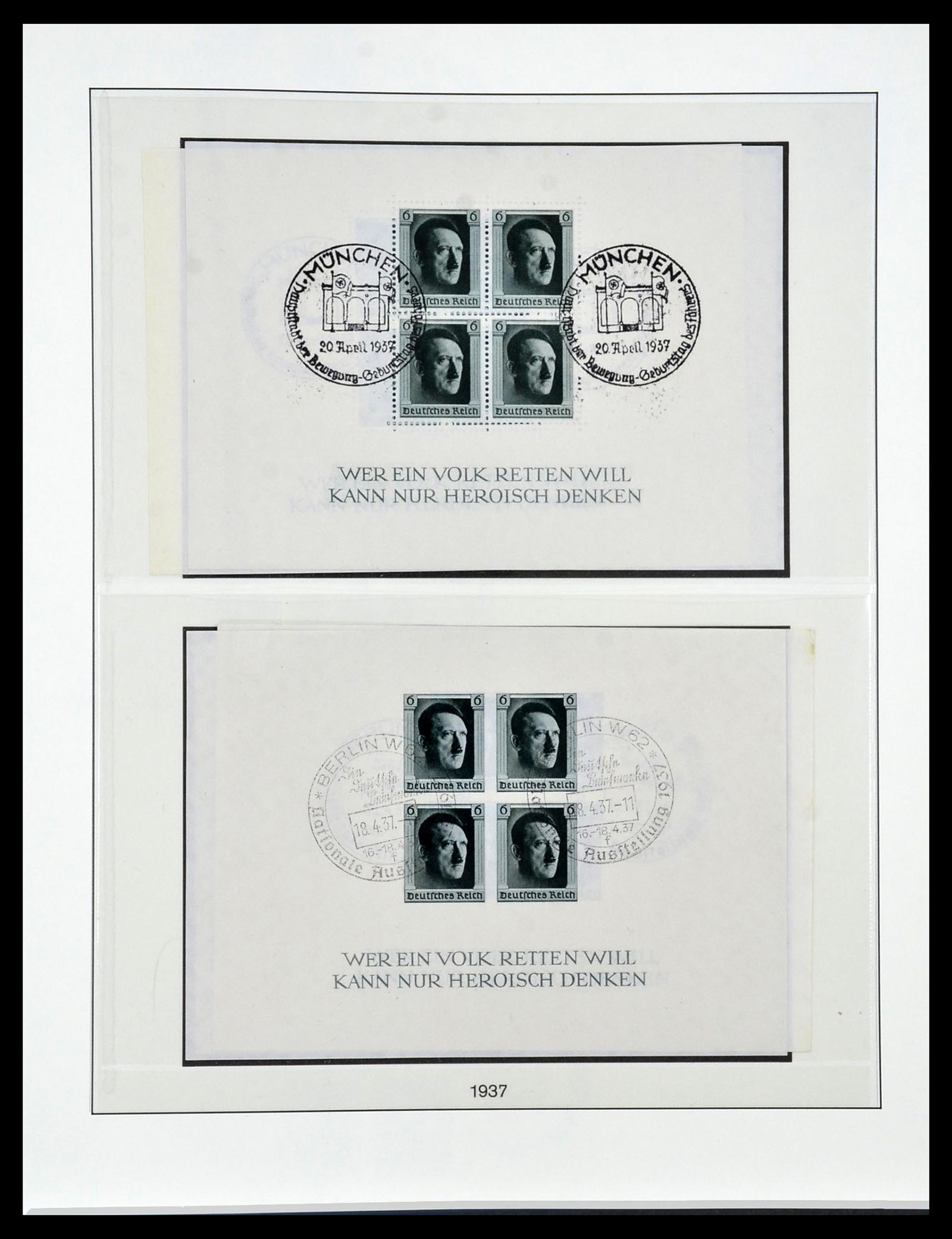 34055 020 - Postzegelverzameling 34055 Duitse Rijk 1933-1945.