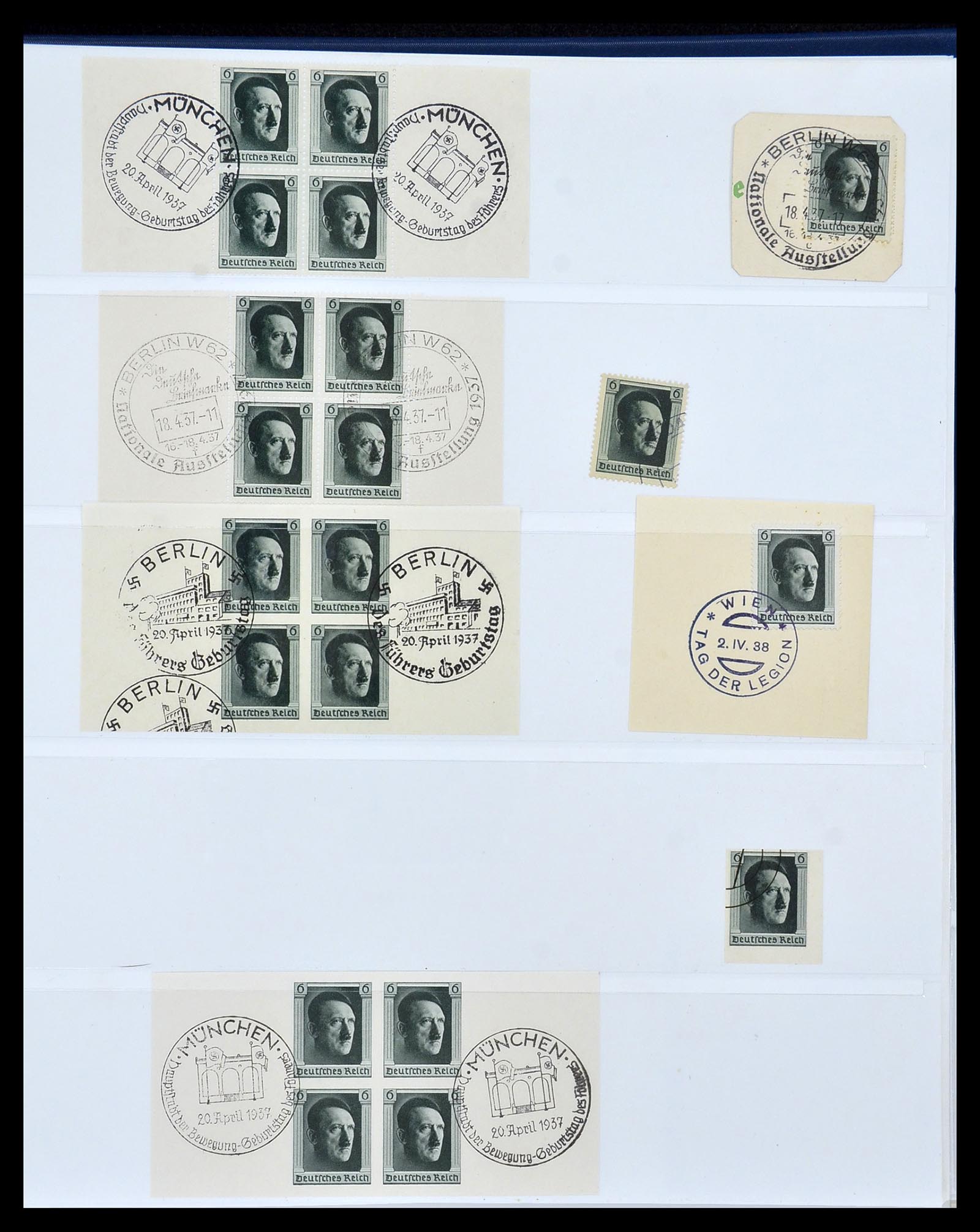 34055 021 - Postzegelverzameling 34055 Duitse Rijk 1933-1945.