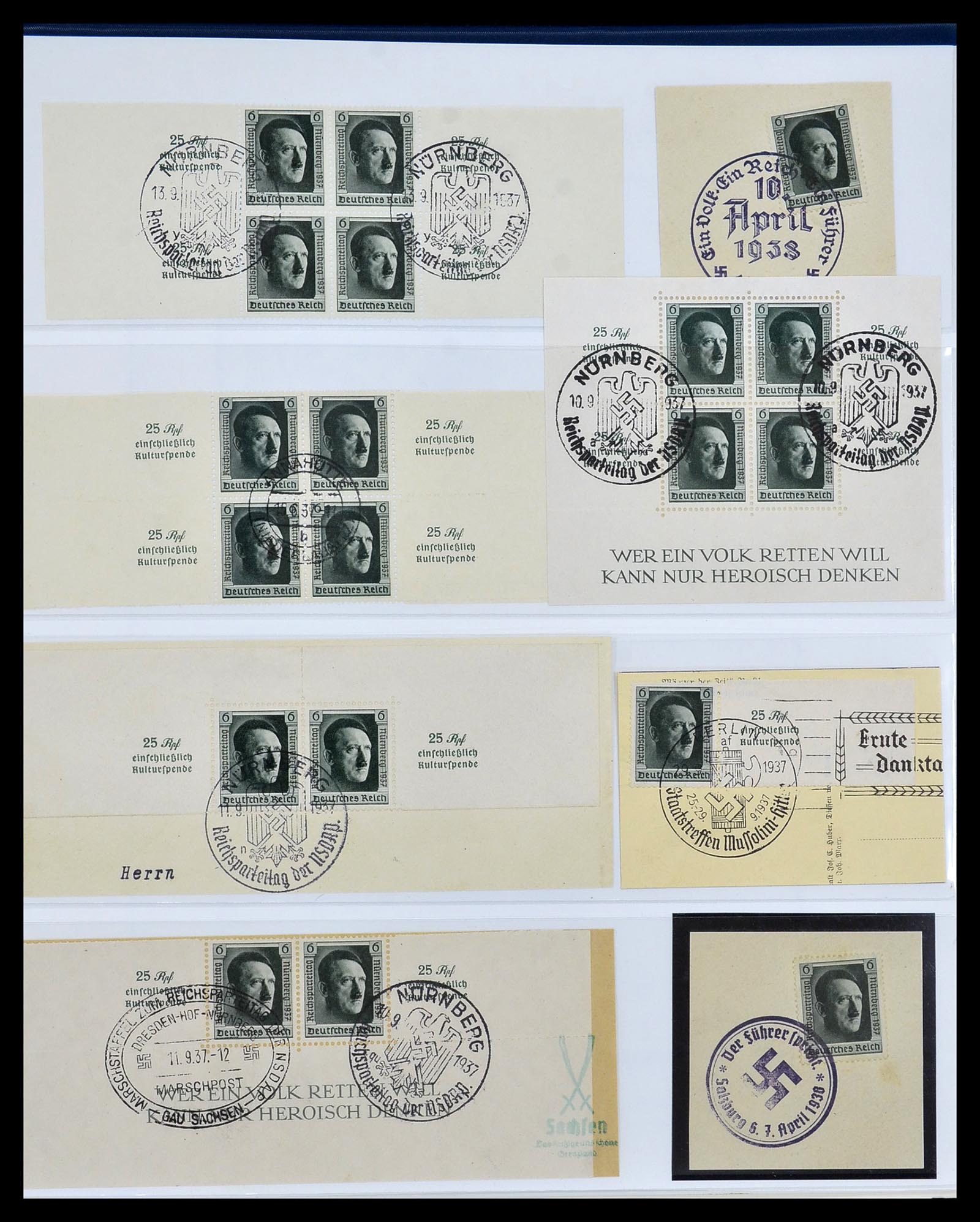 34055 022 - Postzegelverzameling 34055 Duitse Rijk 1933-1945.