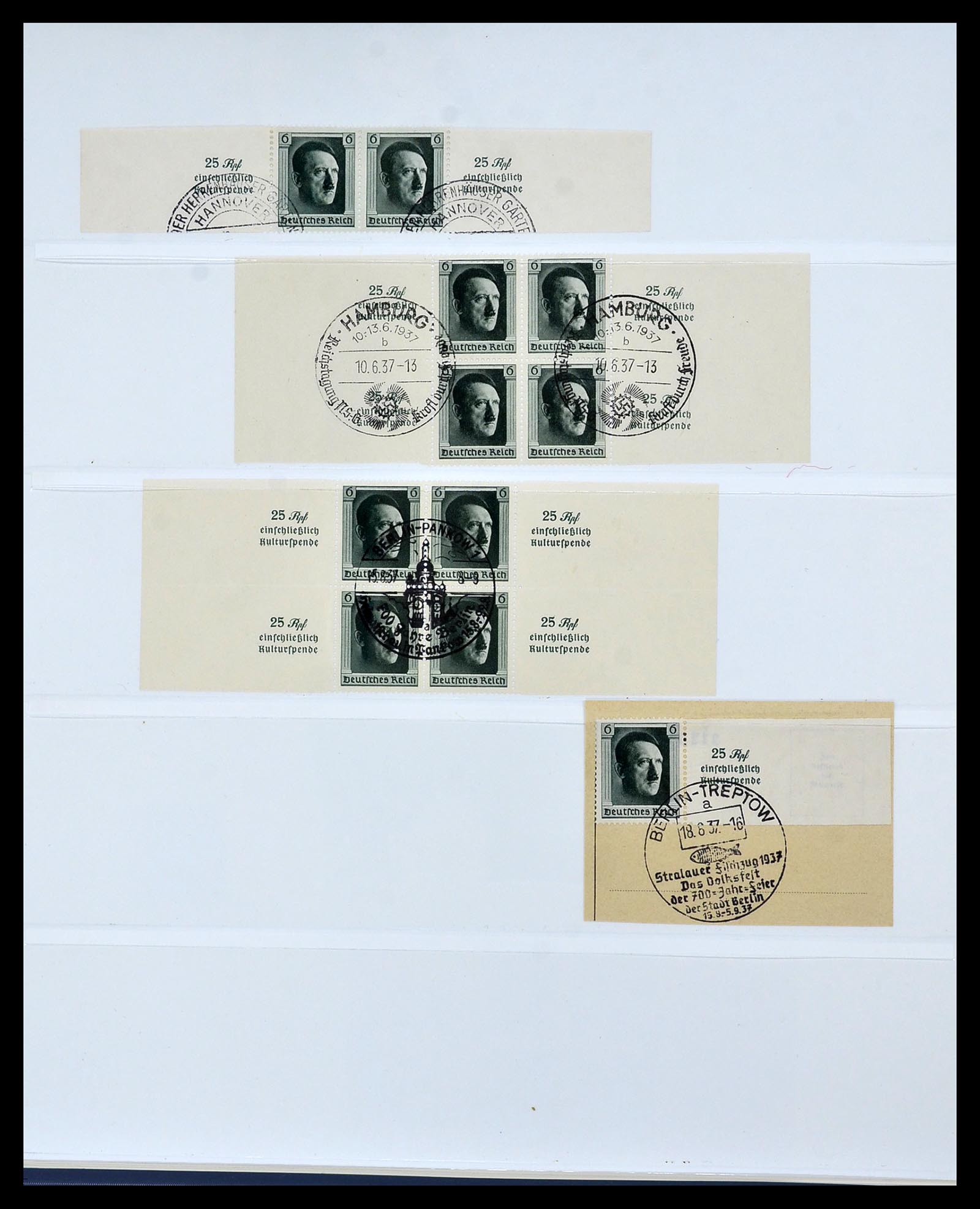 34055 023 - Postzegelverzameling 34055 Duitse Rijk 1933-1945.