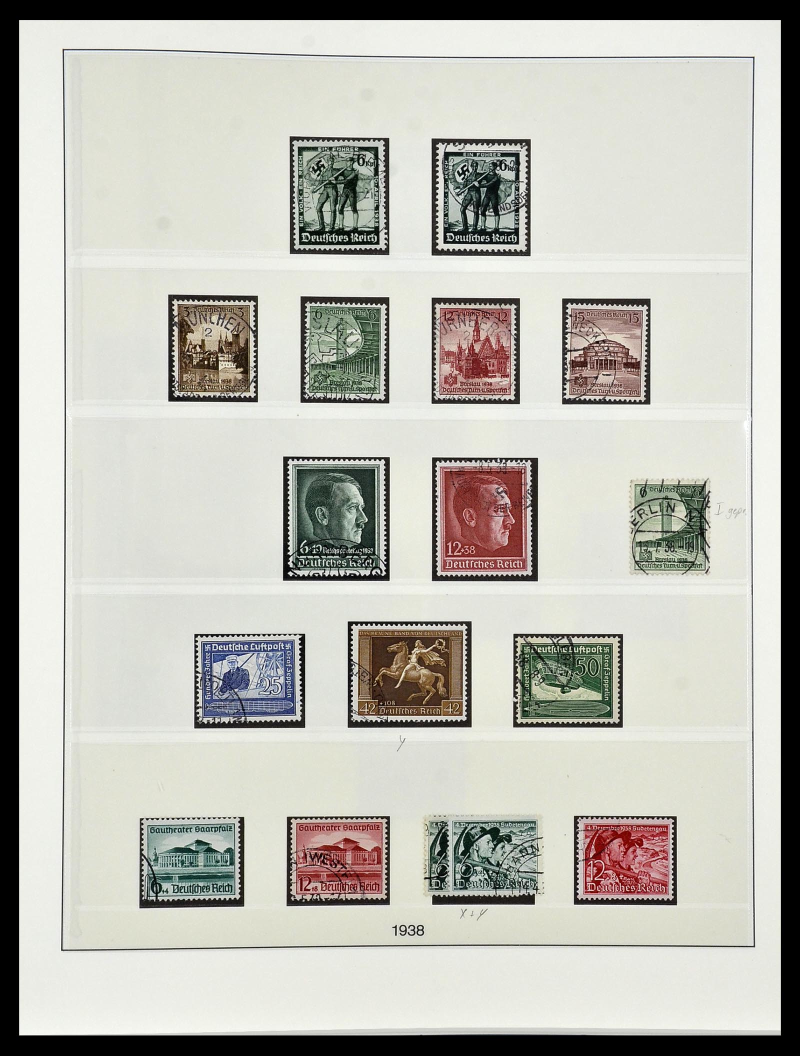 34055 027 - Postzegelverzameling 34055 Duitse Rijk 1933-1945.