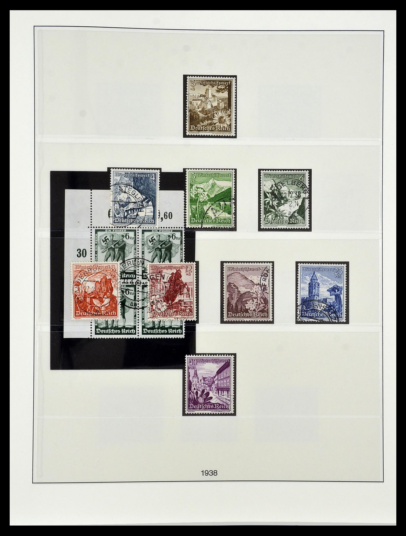34055 028 - Postzegelverzameling 34055 Duitse Rijk 1933-1945.