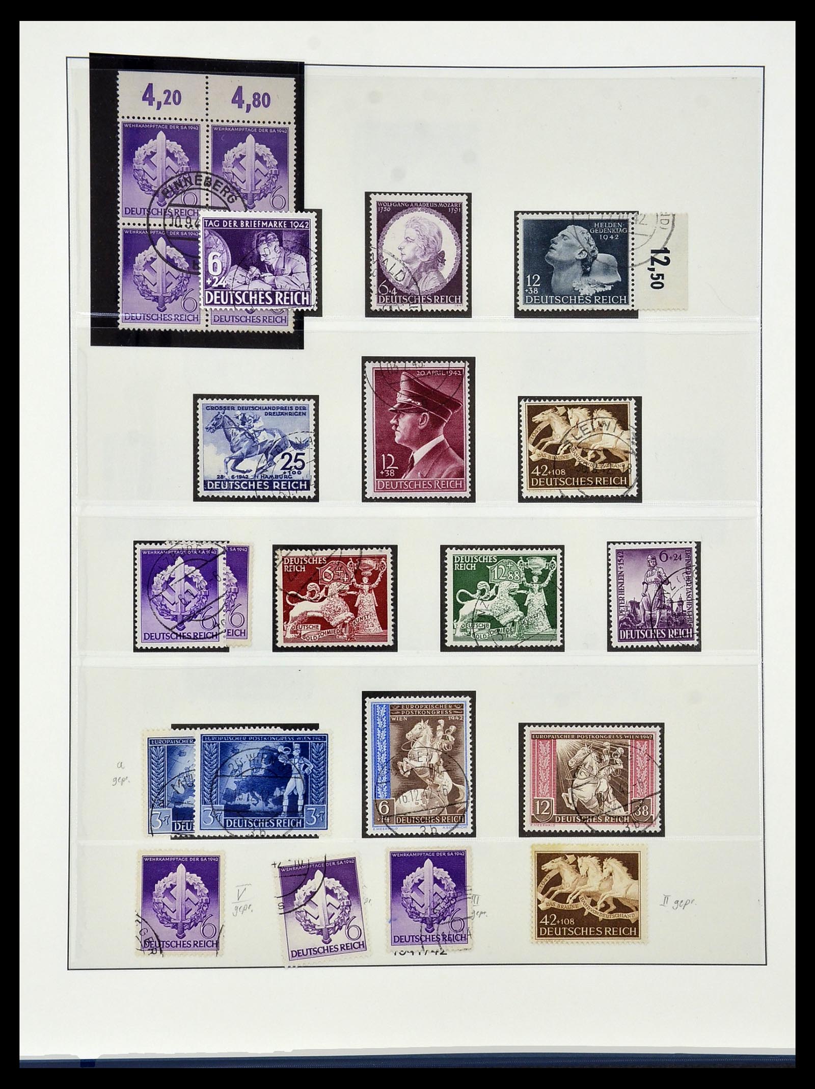 34055 040 - Postzegelverzameling 34055 Duitse Rijk 1933-1945.