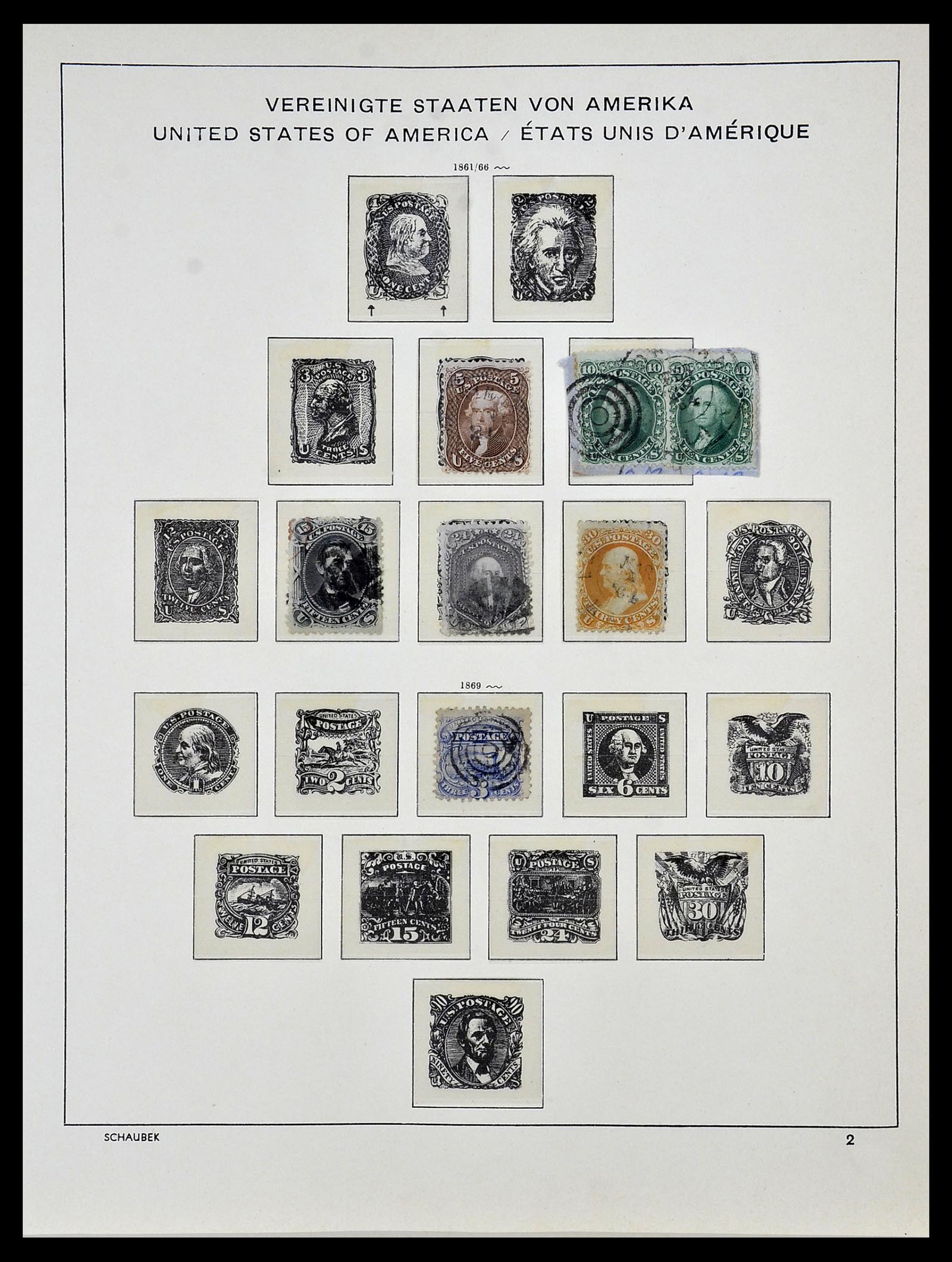 34056 002 - Postzegelverzameling 34056 USA 1851-1972.