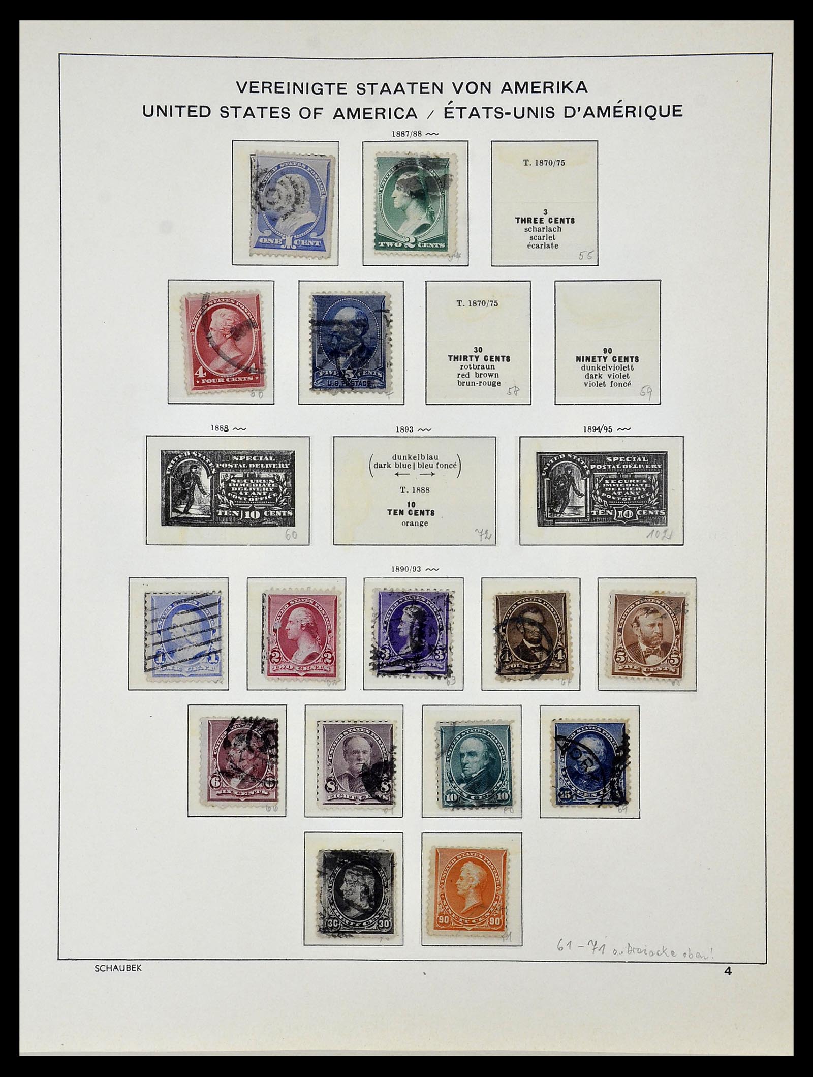 34056 005 - Postzegelverzameling 34056 USA 1851-1972.