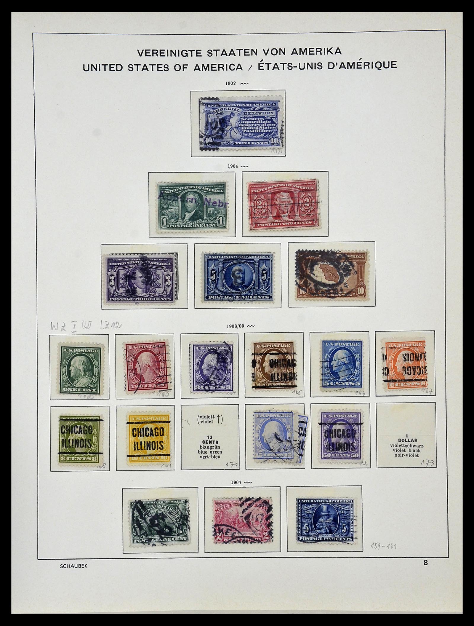 34056 010 - Postzegelverzameling 34056 USA 1851-1972.