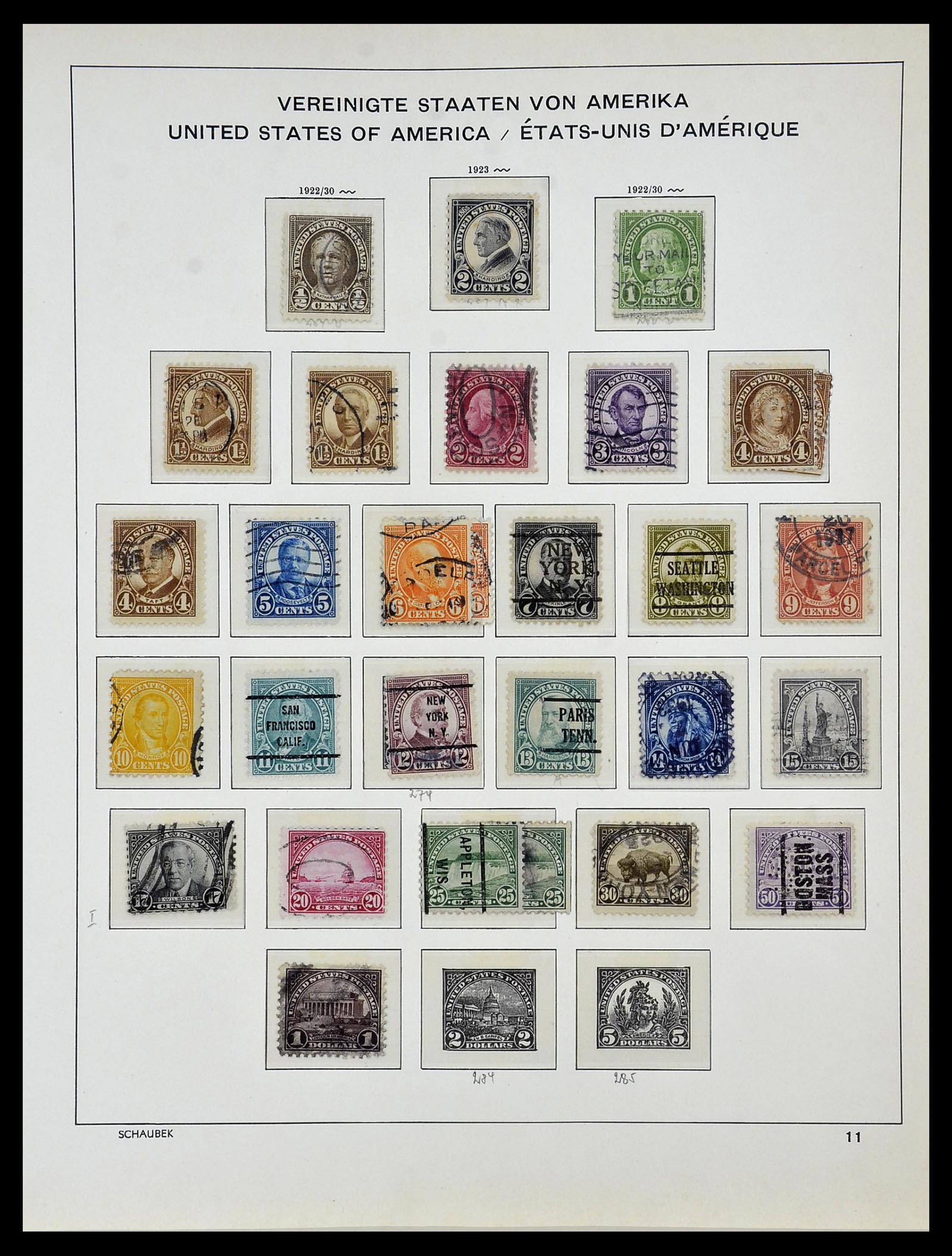 34056 015 - Postzegelverzameling 34056 USA 1851-1972.