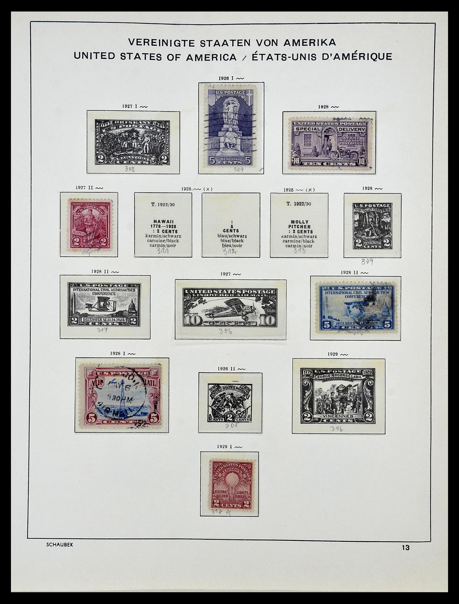 34056 017 - Postzegelverzameling 34056 USA 1851-1972.