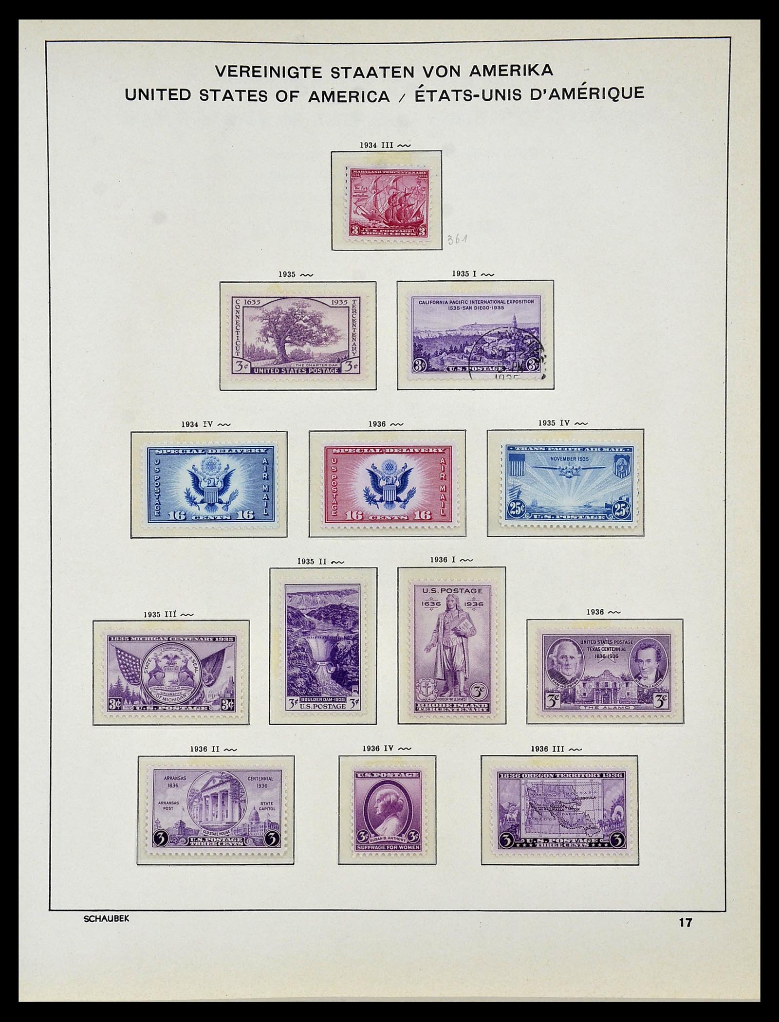 34056 024 - Postzegelverzameling 34056 USA 1851-1972.