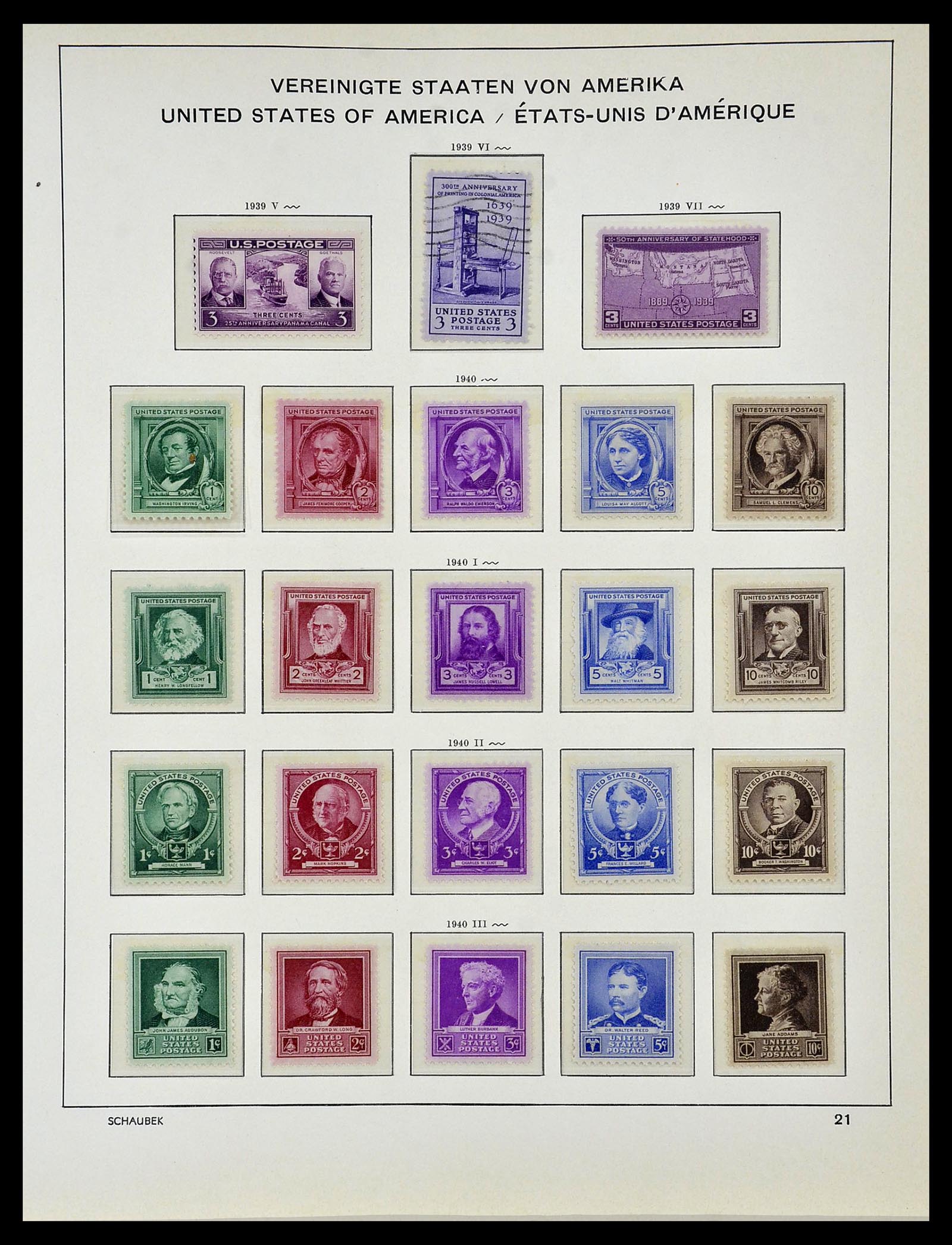 34056 031 - Postzegelverzameling 34056 USA 1851-1972.