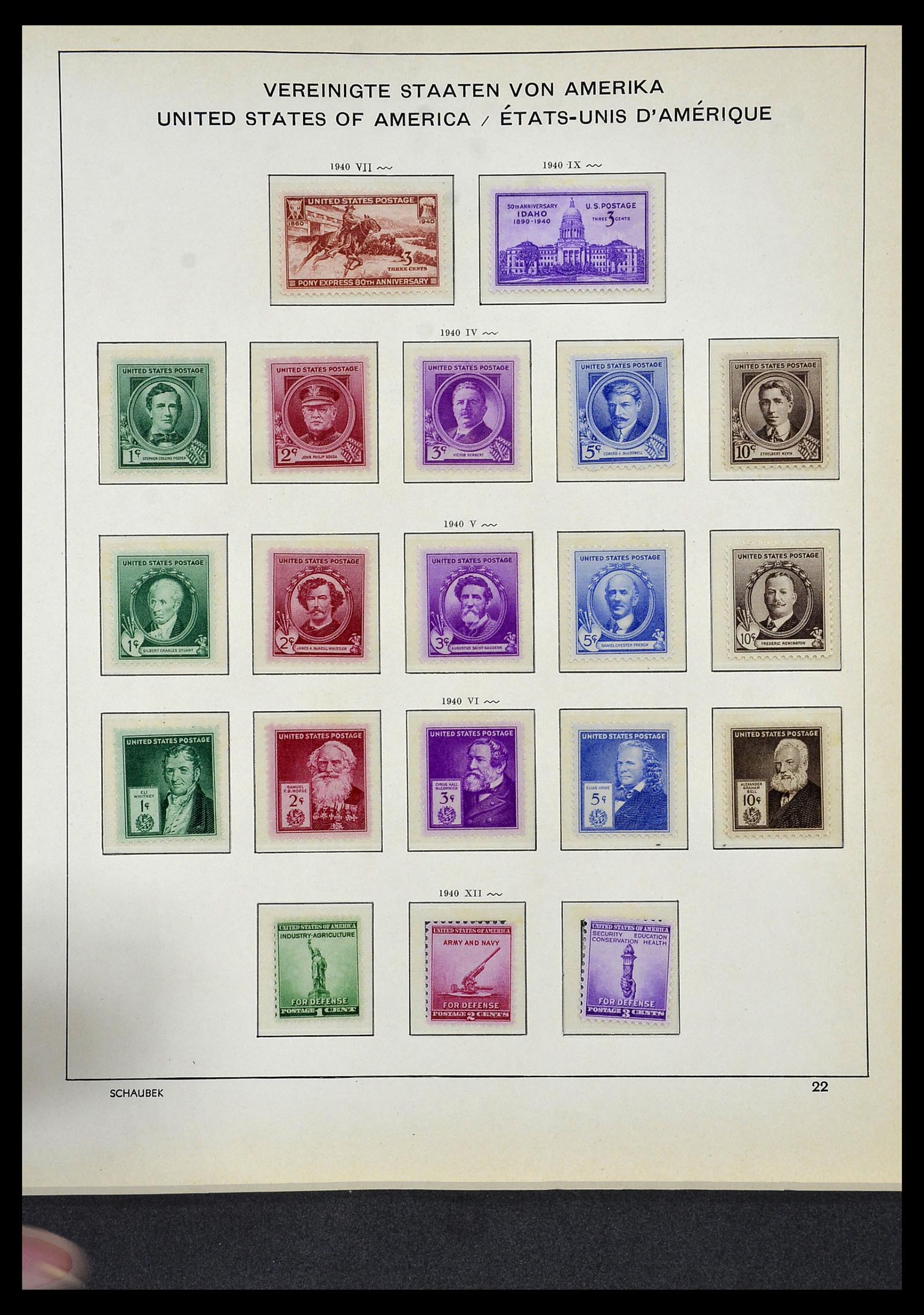 34056 032 - Stamp collection 34056 USA 1851-1972.