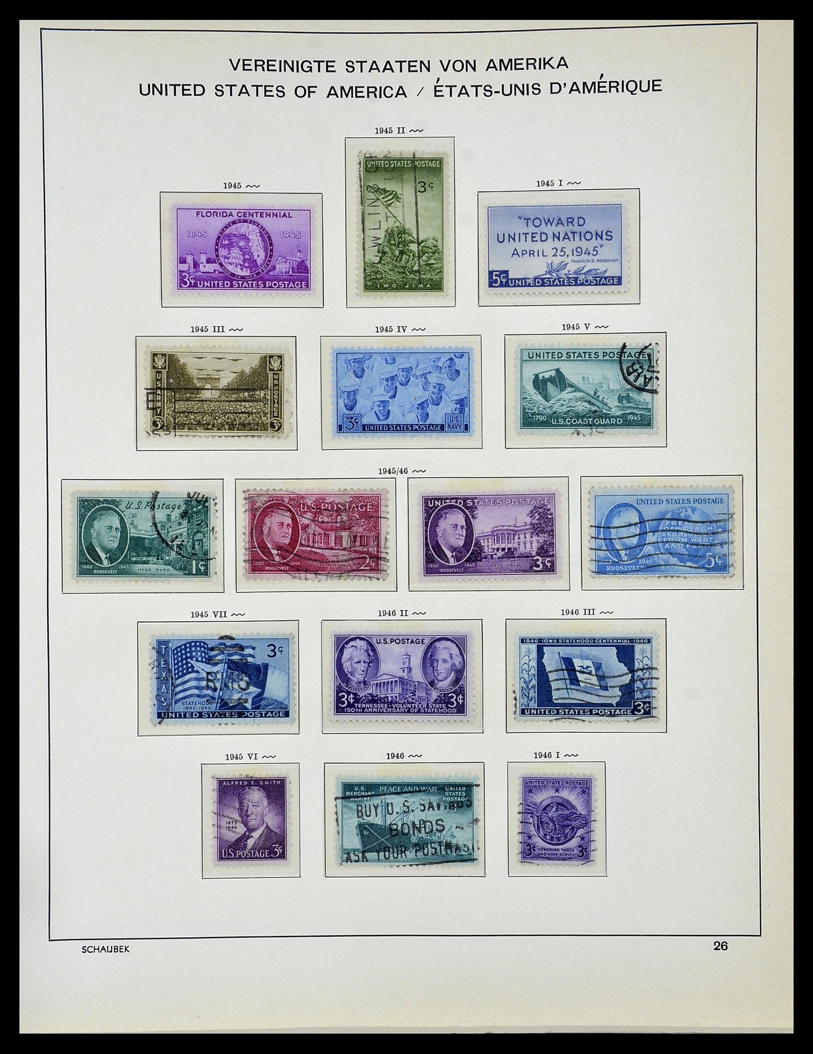34056 037 - Postzegelverzameling 34056 USA 1851-1972.
