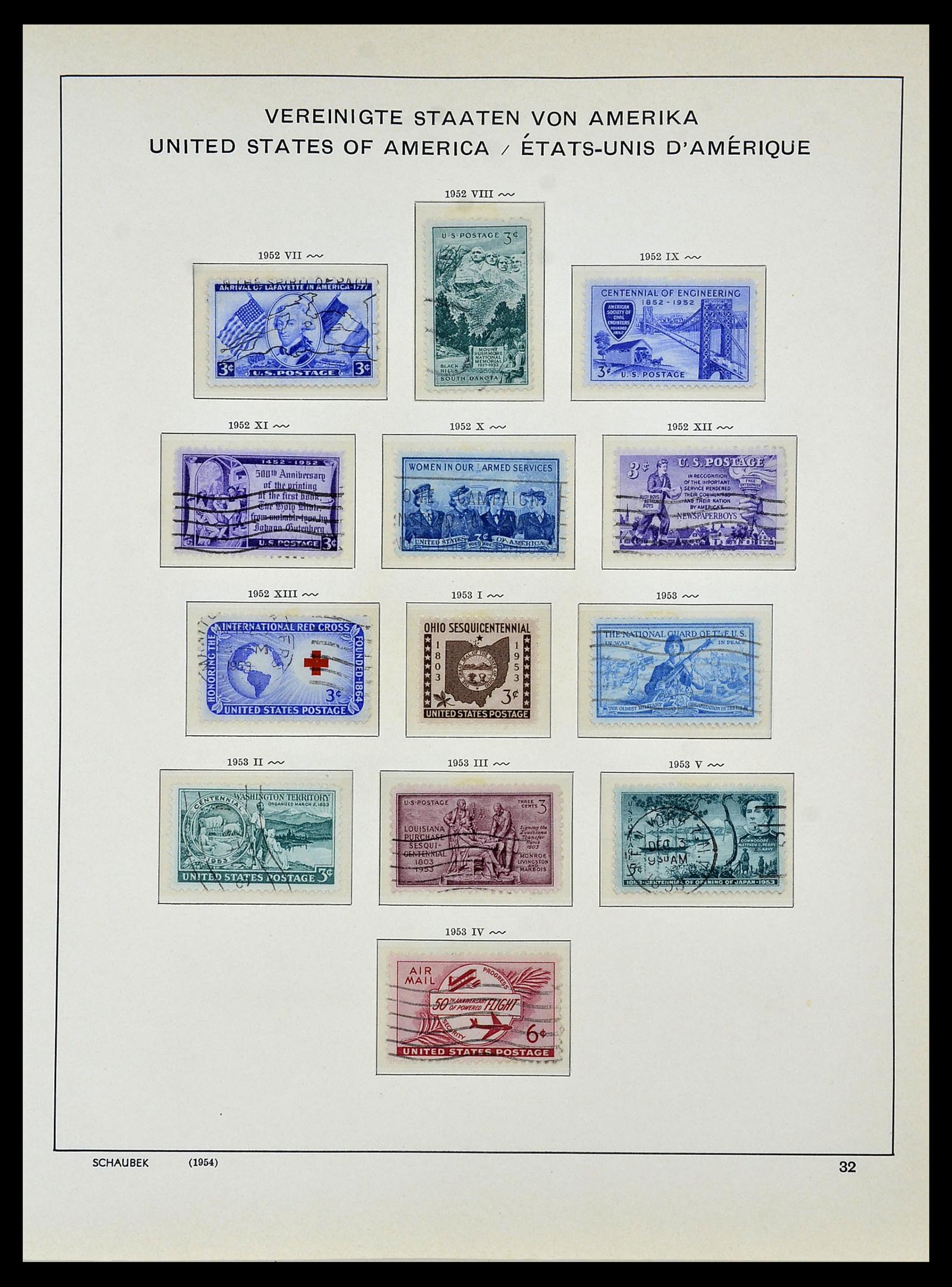 34056 044 - Postzegelverzameling 34056 USA 1851-1972.