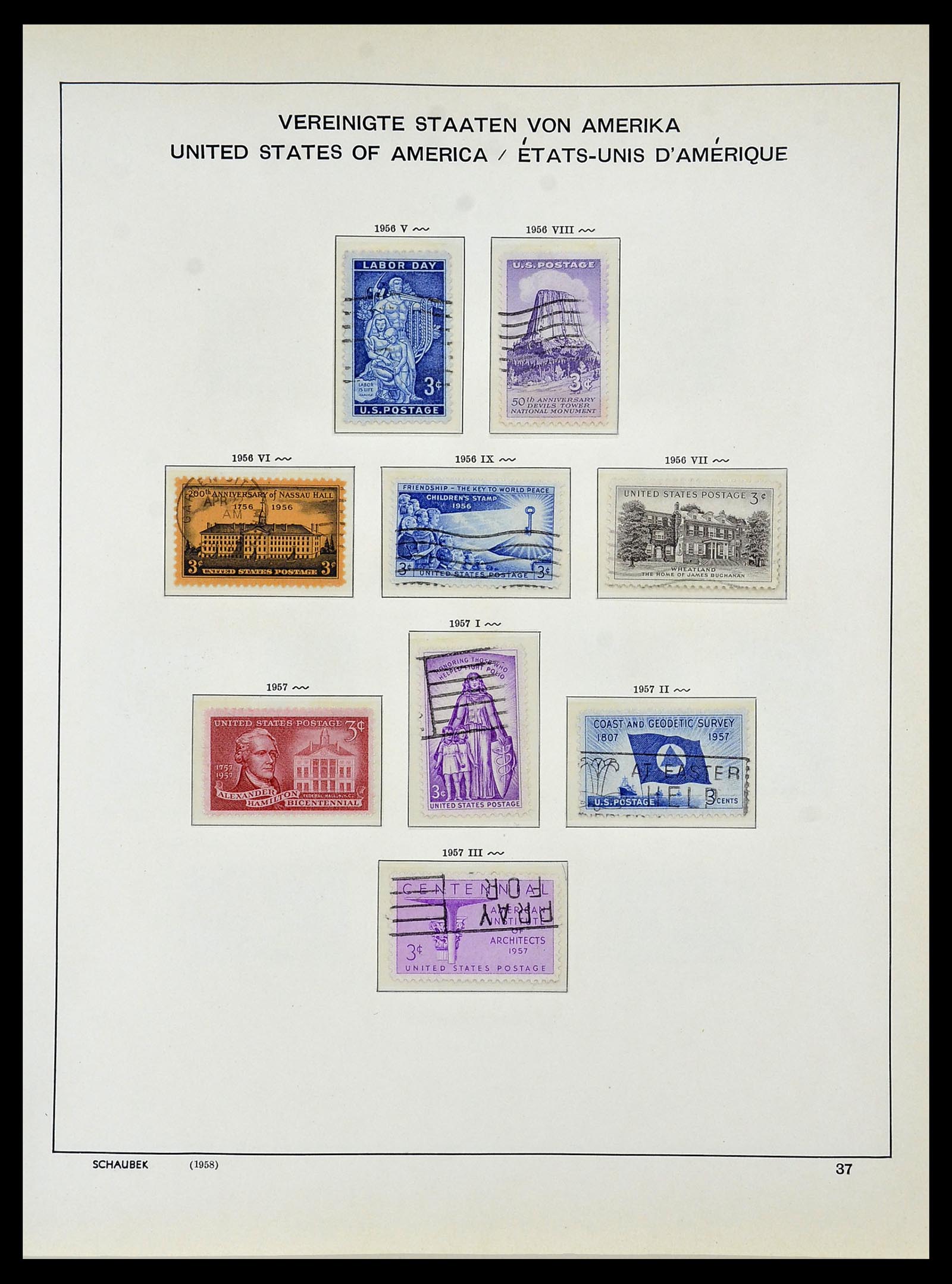 34056 051 - Postzegelverzameling 34056 USA 1851-1972.