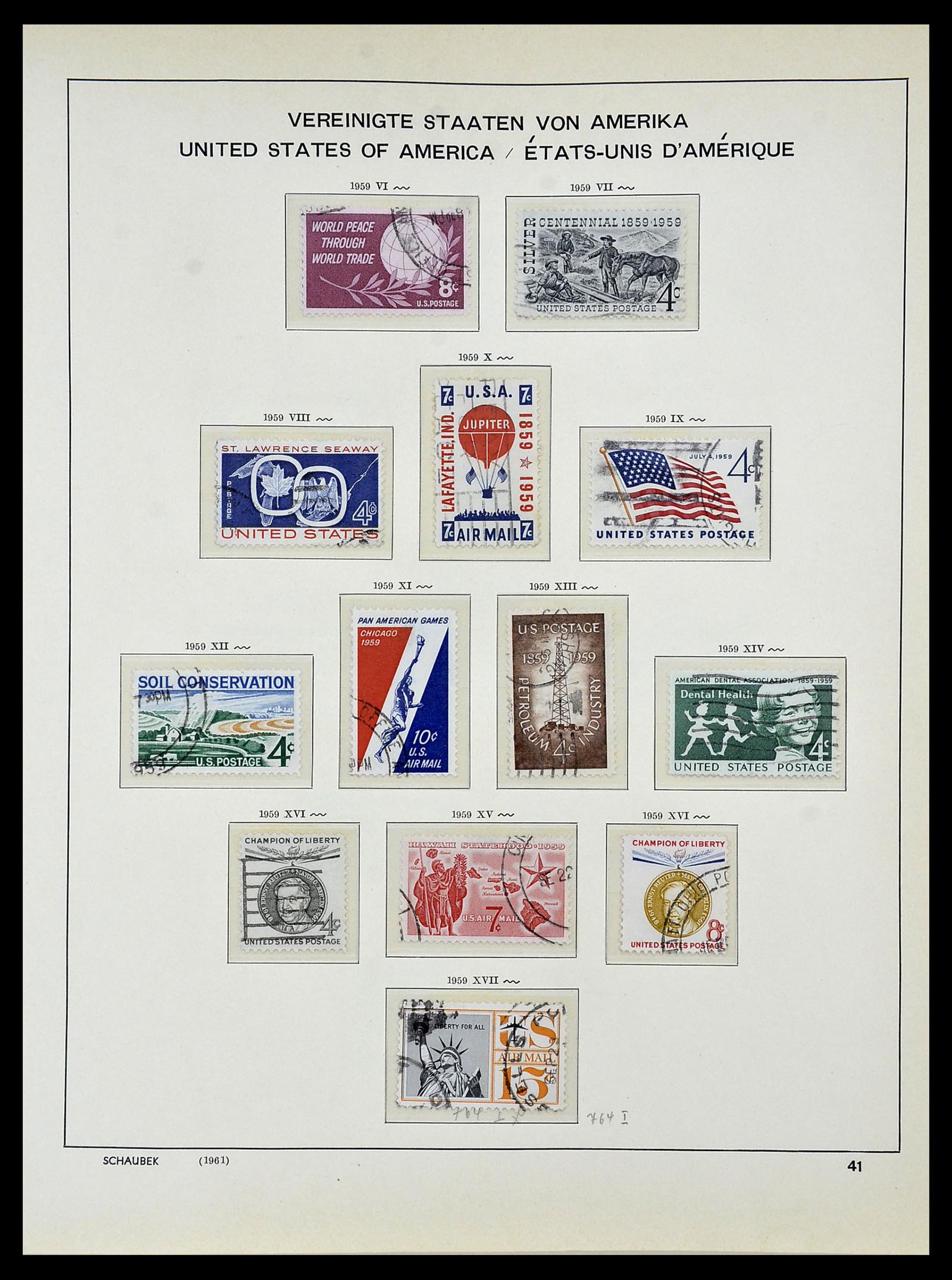 34056 055 - Stamp collection 34056 USA 1851-1972.