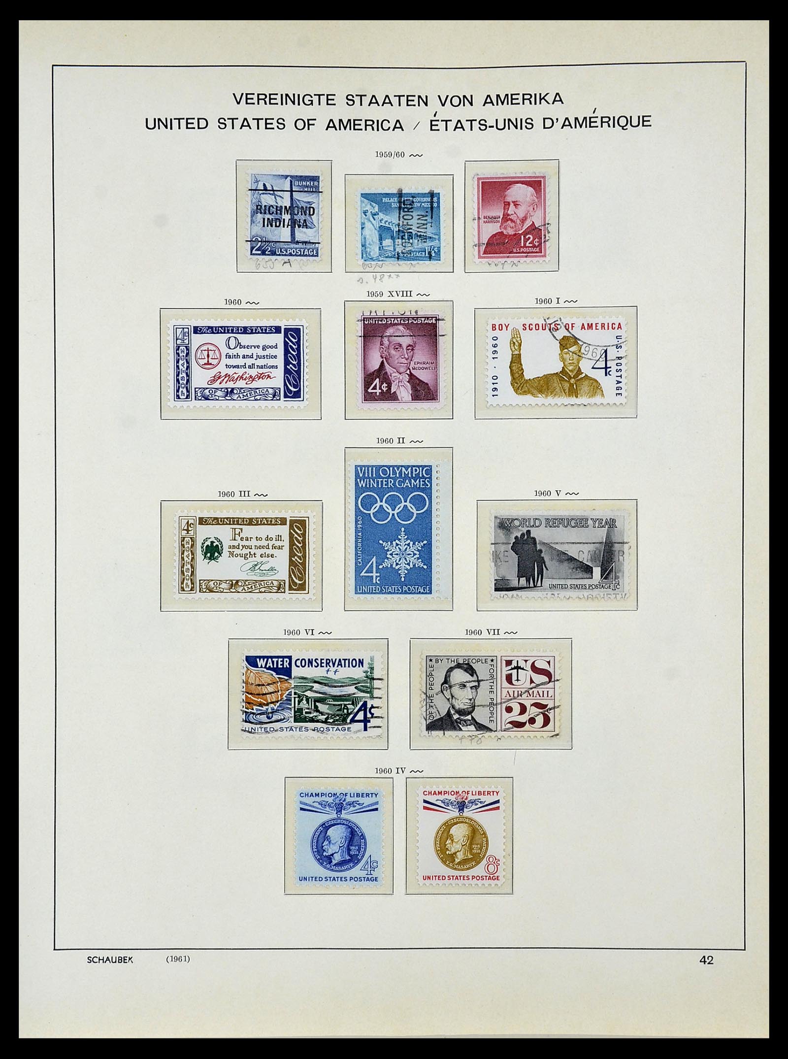 34056 056 - Stamp collection 34056 USA 1851-1972.