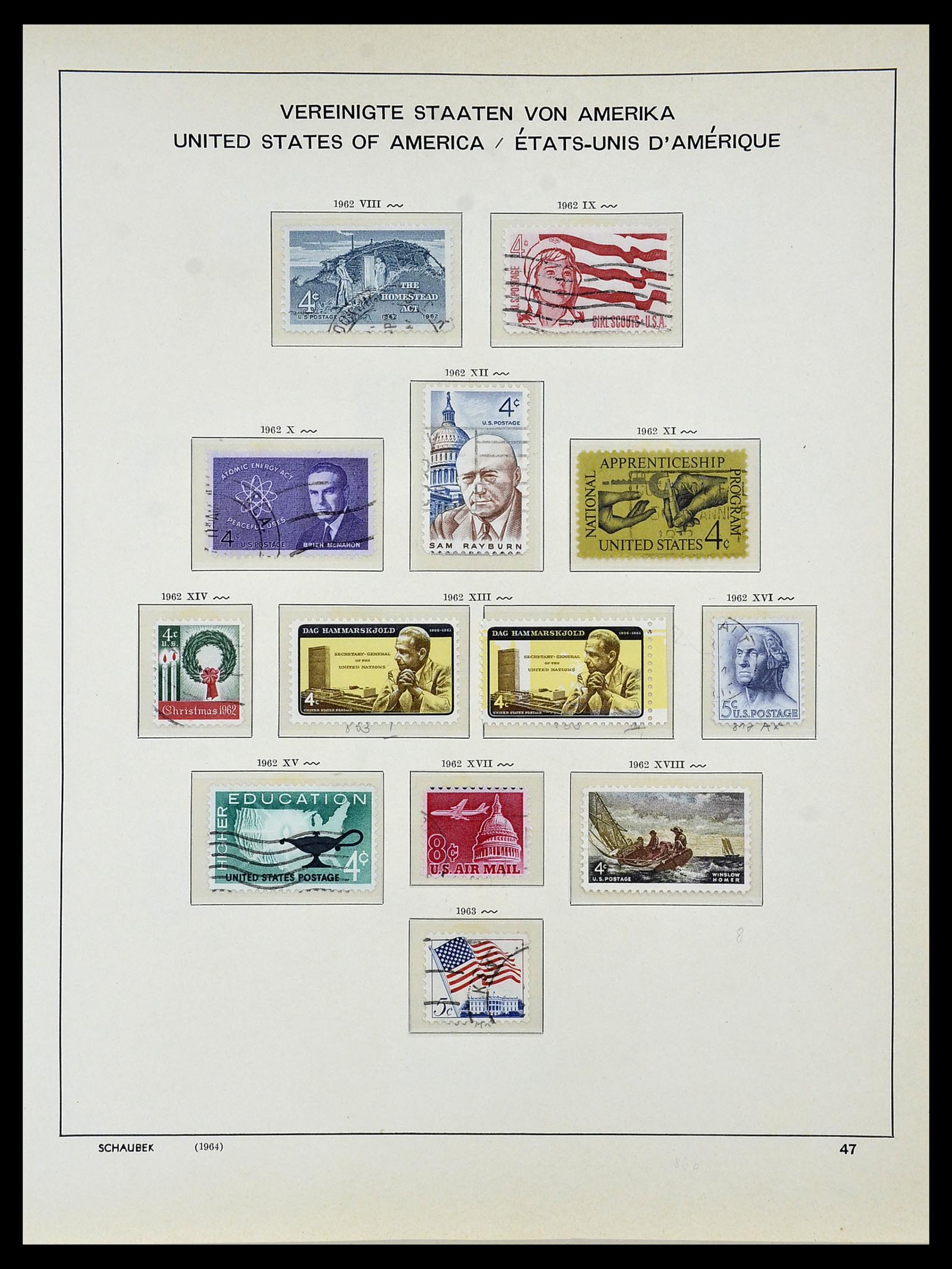 34056 061 - Stamp collection 34056 USA 1851-1972.