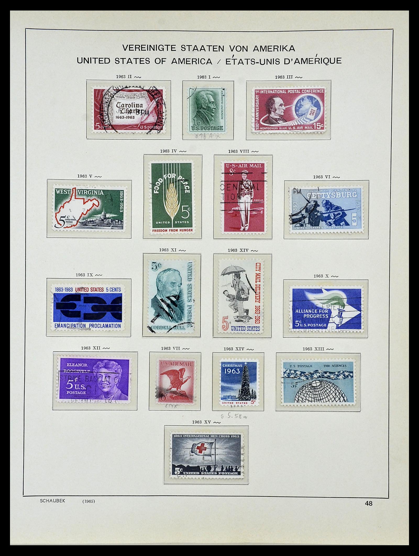 34056 062 - Stamp collection 34056 USA 1851-1972.