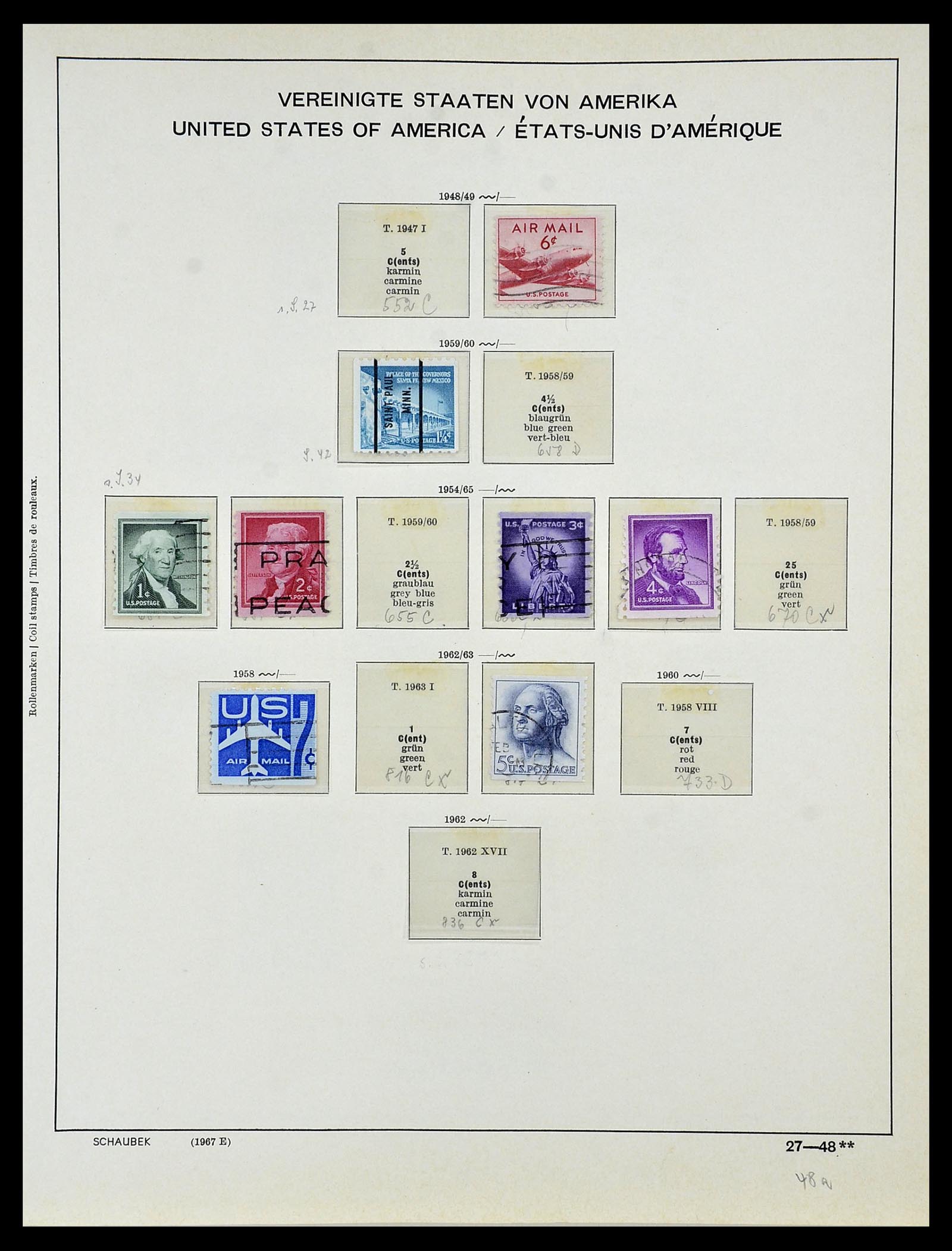 34056 063 - Stamp collection 34056 USA 1851-1972.