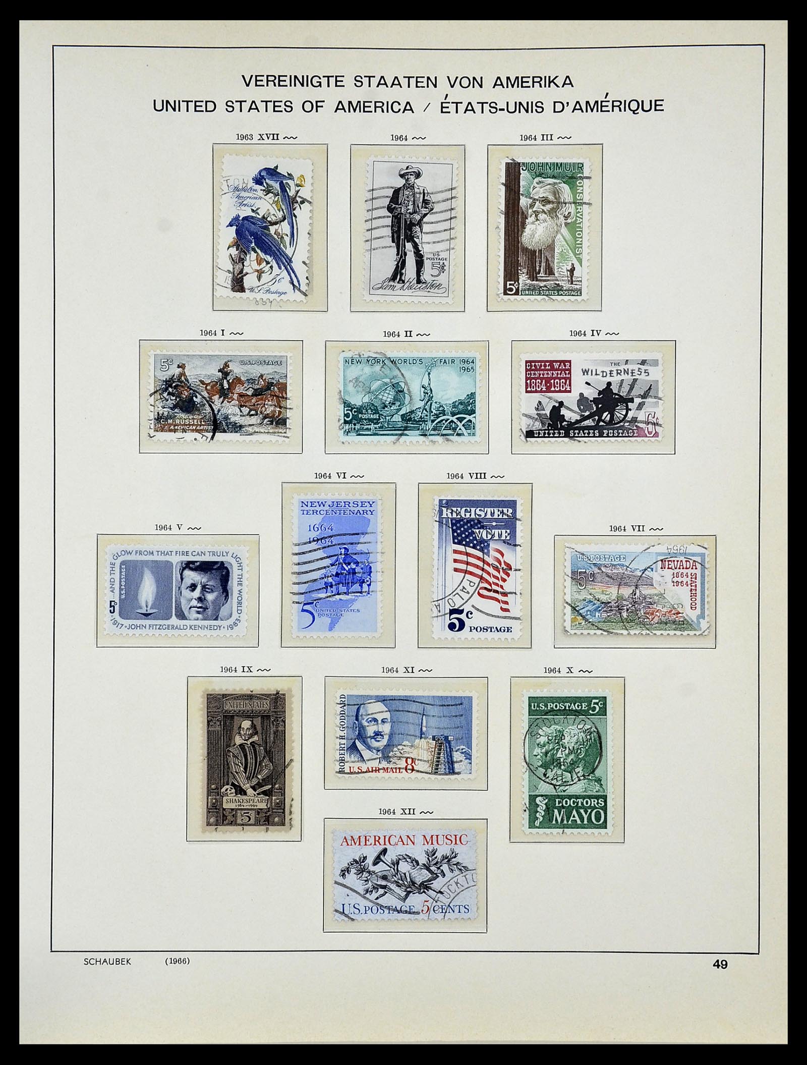 34056 064 - Stamp collection 34056 USA 1851-1972.