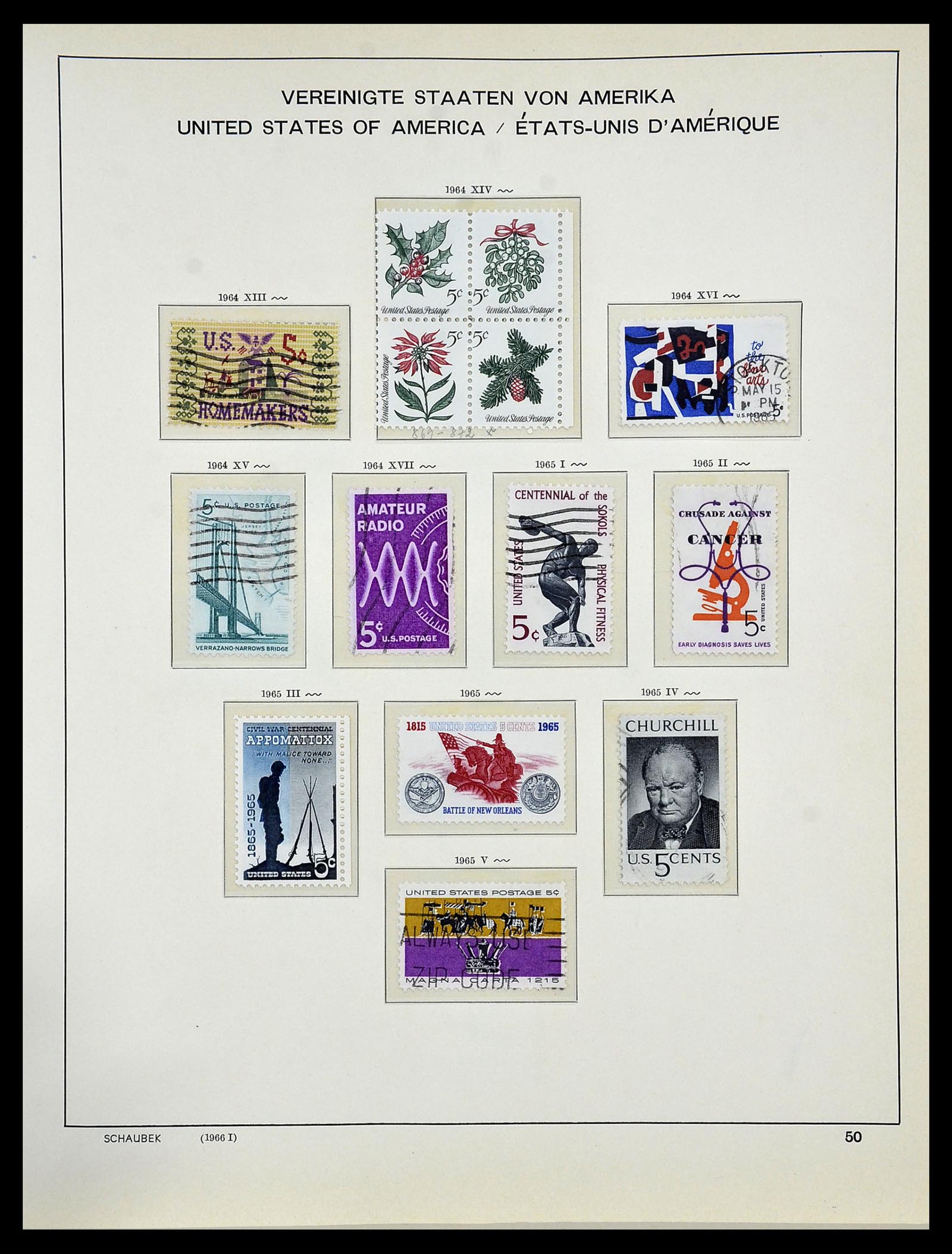 34056 065 - Stamp collection 34056 USA 1851-1972.