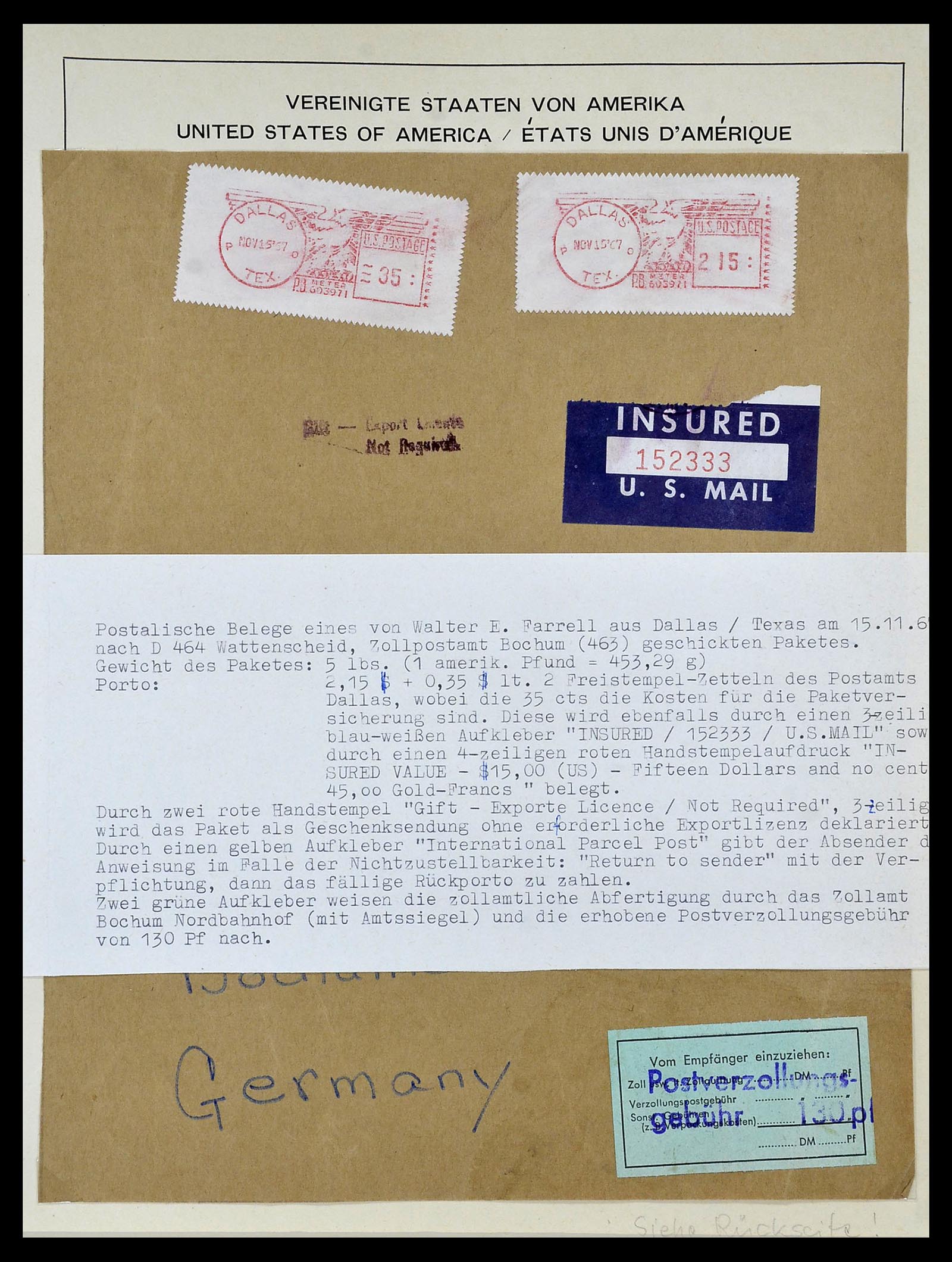 34056 076 - Stamp collection 34056 USA 1851-1972.
