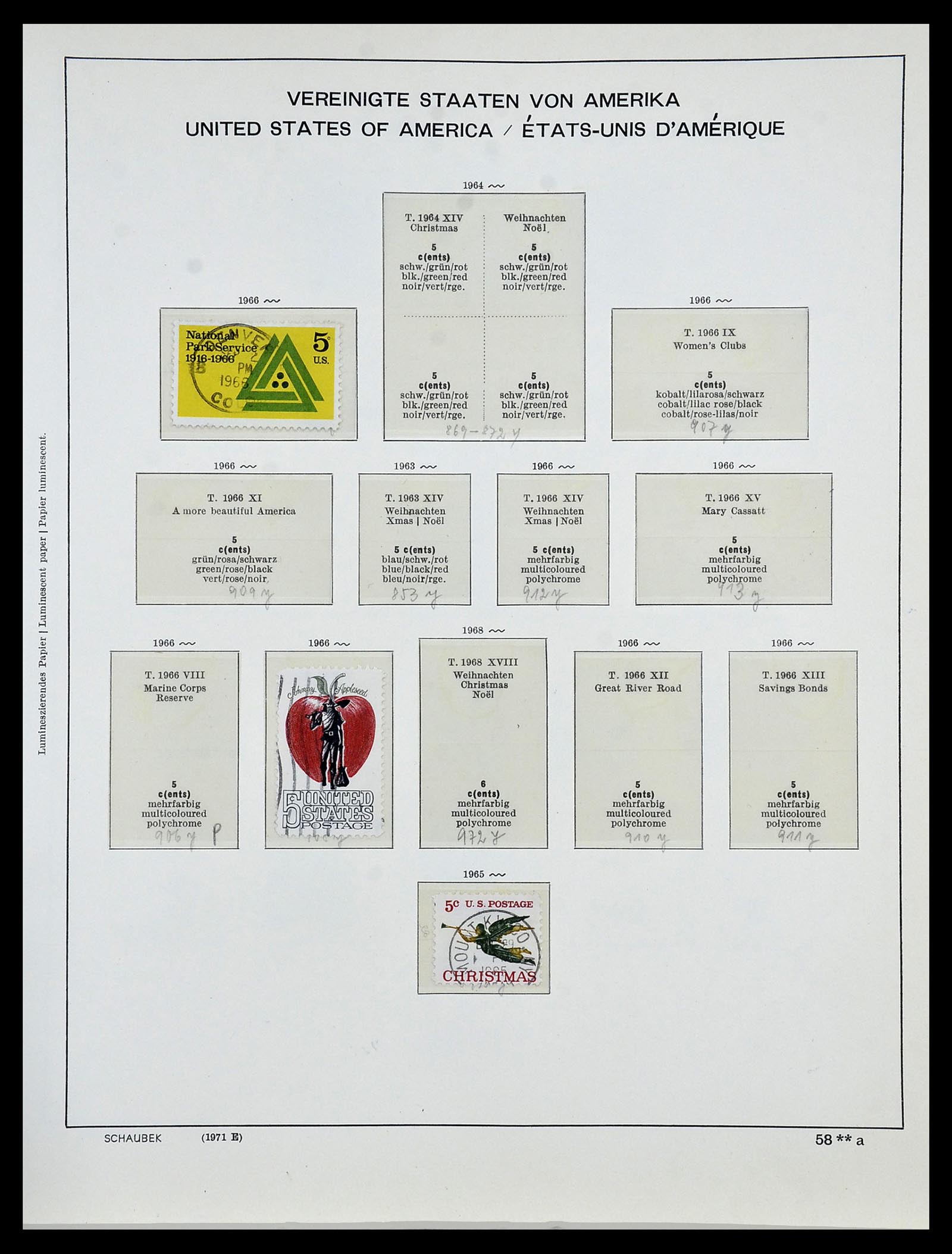 34056 082 - Stamp collection 34056 USA 1851-1972.