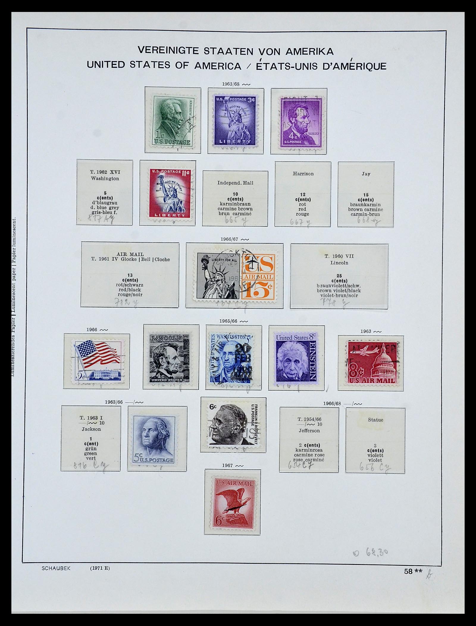 34056 083 - Stamp collection 34056 USA 1851-1972.