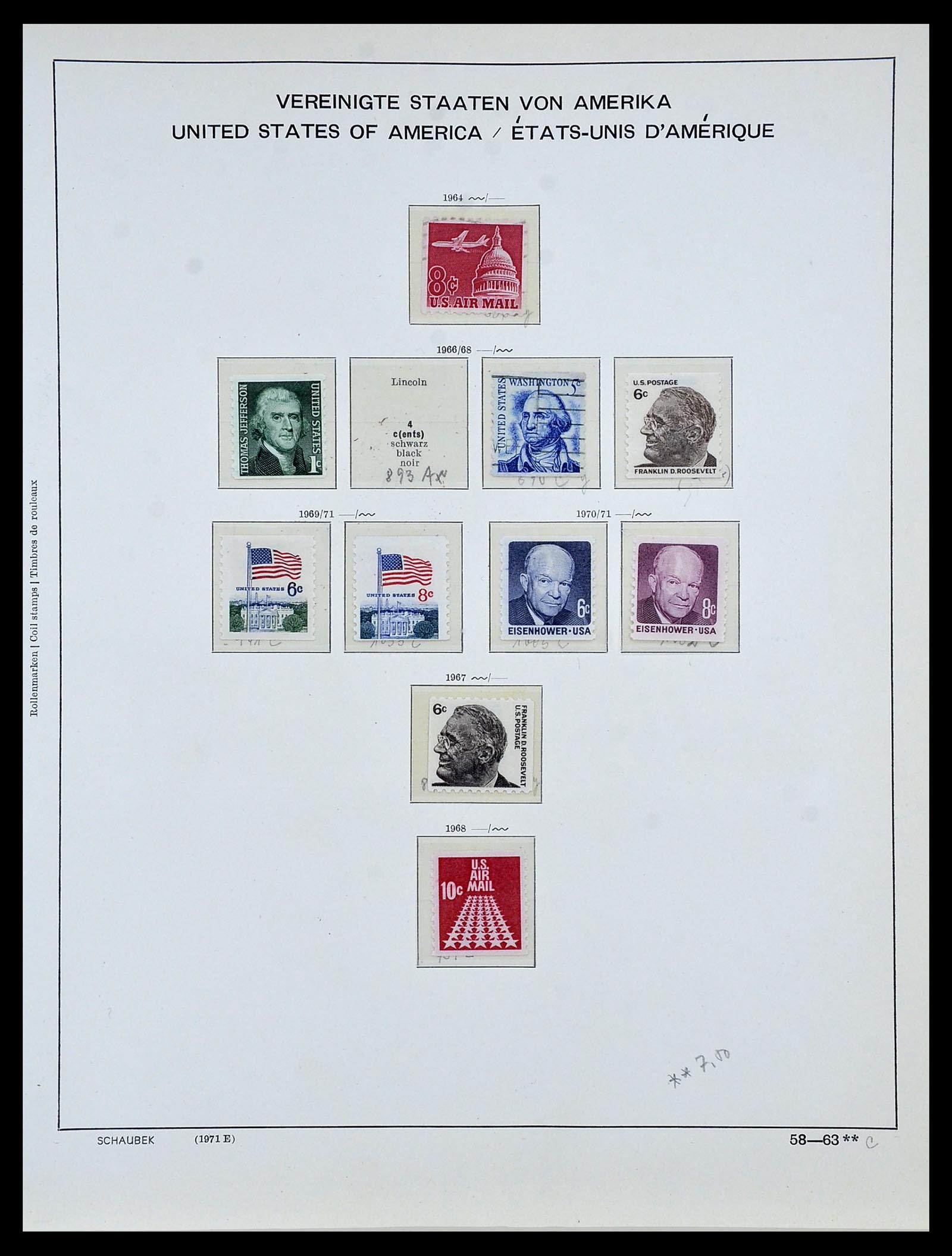 34056 084 - Stamp collection 34056 USA 1851-1972.